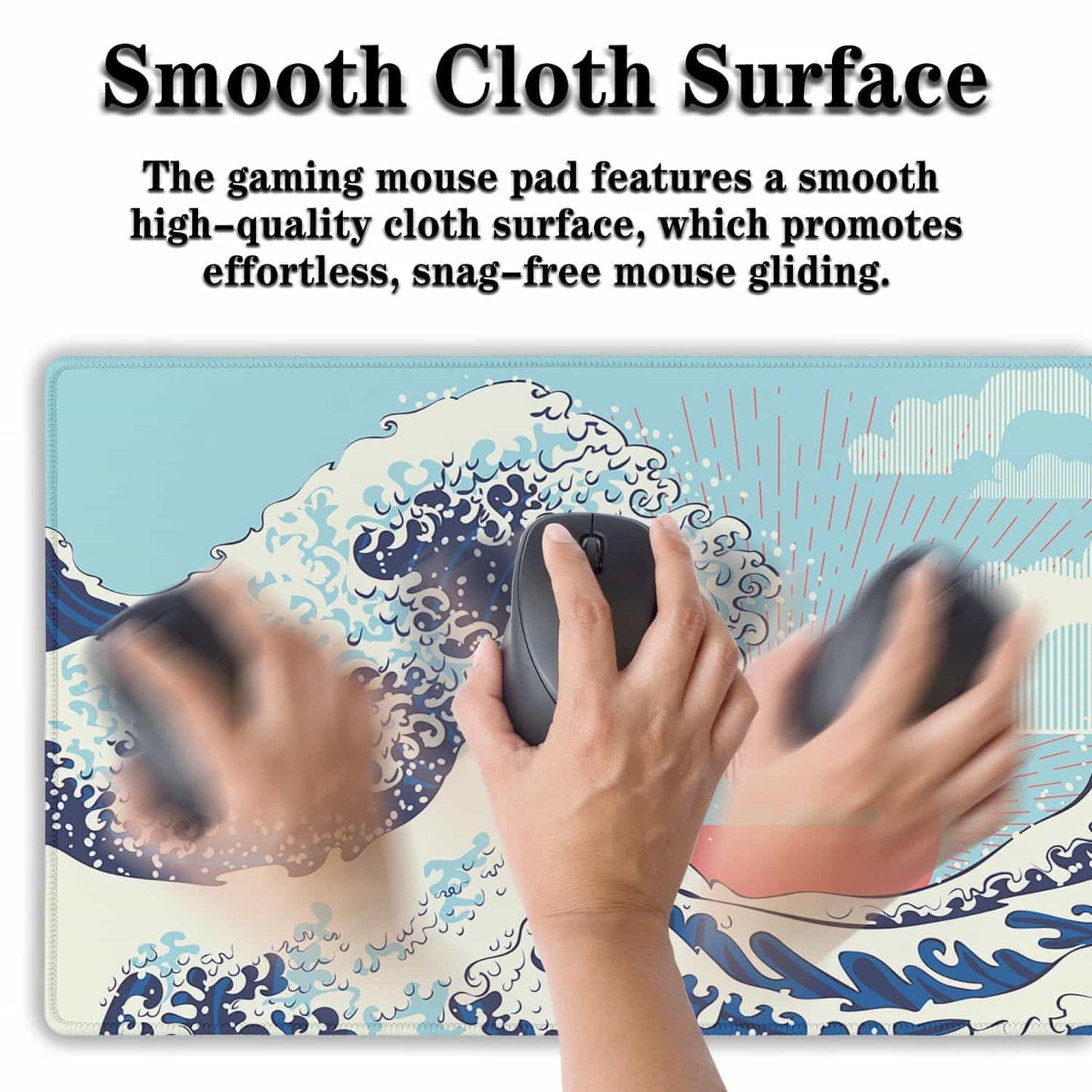 Samgula Extra Large Mouse Pad Blue XXL Mousepad, Big Mouse Pads Office Desk Mats, Desk Pad Mat