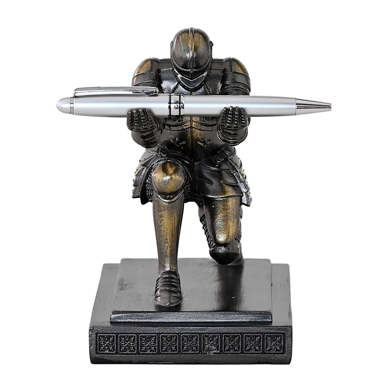 Amoysanli Knight Pen Holder Desk Organizers and Accessories as Gift Iron