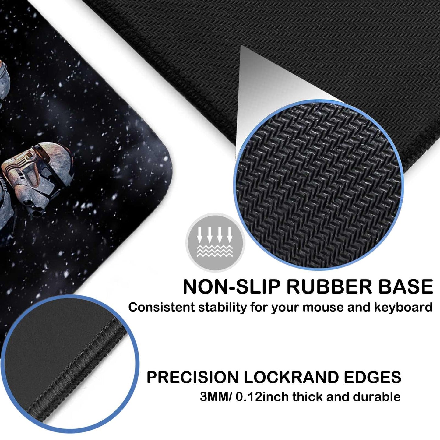 Extra Large Gaming Mouse Pad Design Desk Pad XXL,Mousepad with Non-Slip Rubber Base & Stitched