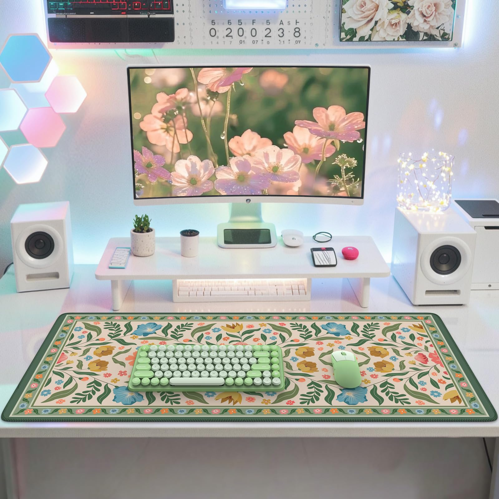 iLeadon Computer Desk Mat with Smooth Surface, Large Mouse Pad for Desk