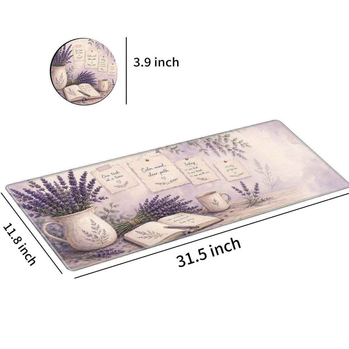 Desk Mat Large Gaming Mouse Pad + Coaster