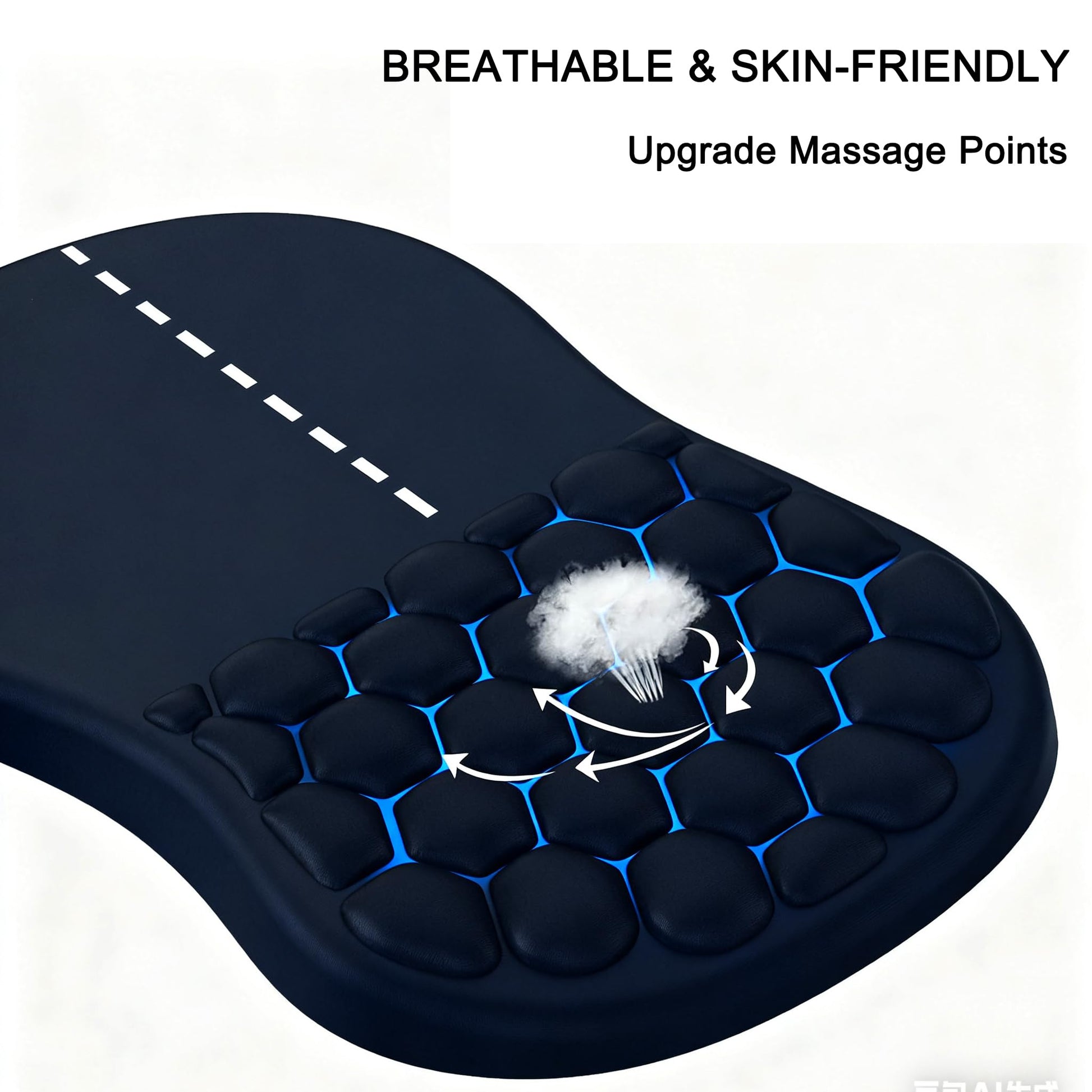 Road Mouse Pad for Car Mouse with Wrist Rest, Ergonomic Mousepad for Wrist Pain Relief with Wrist