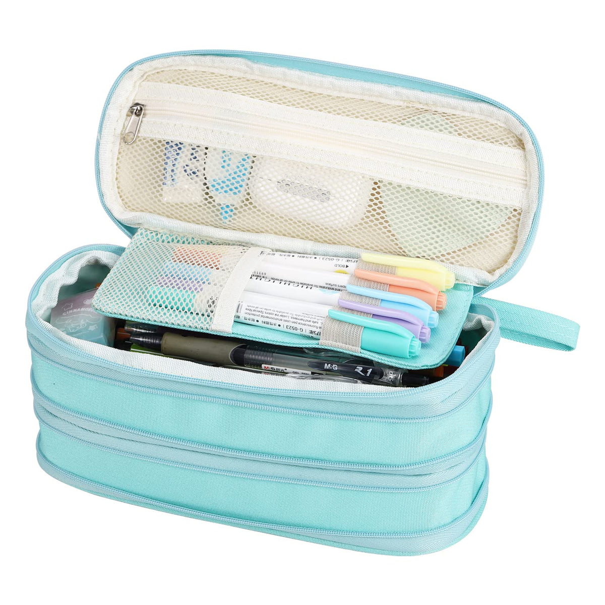 Large Pencil Case for School Zipper Pencil Pouch for Girls Teens Kids