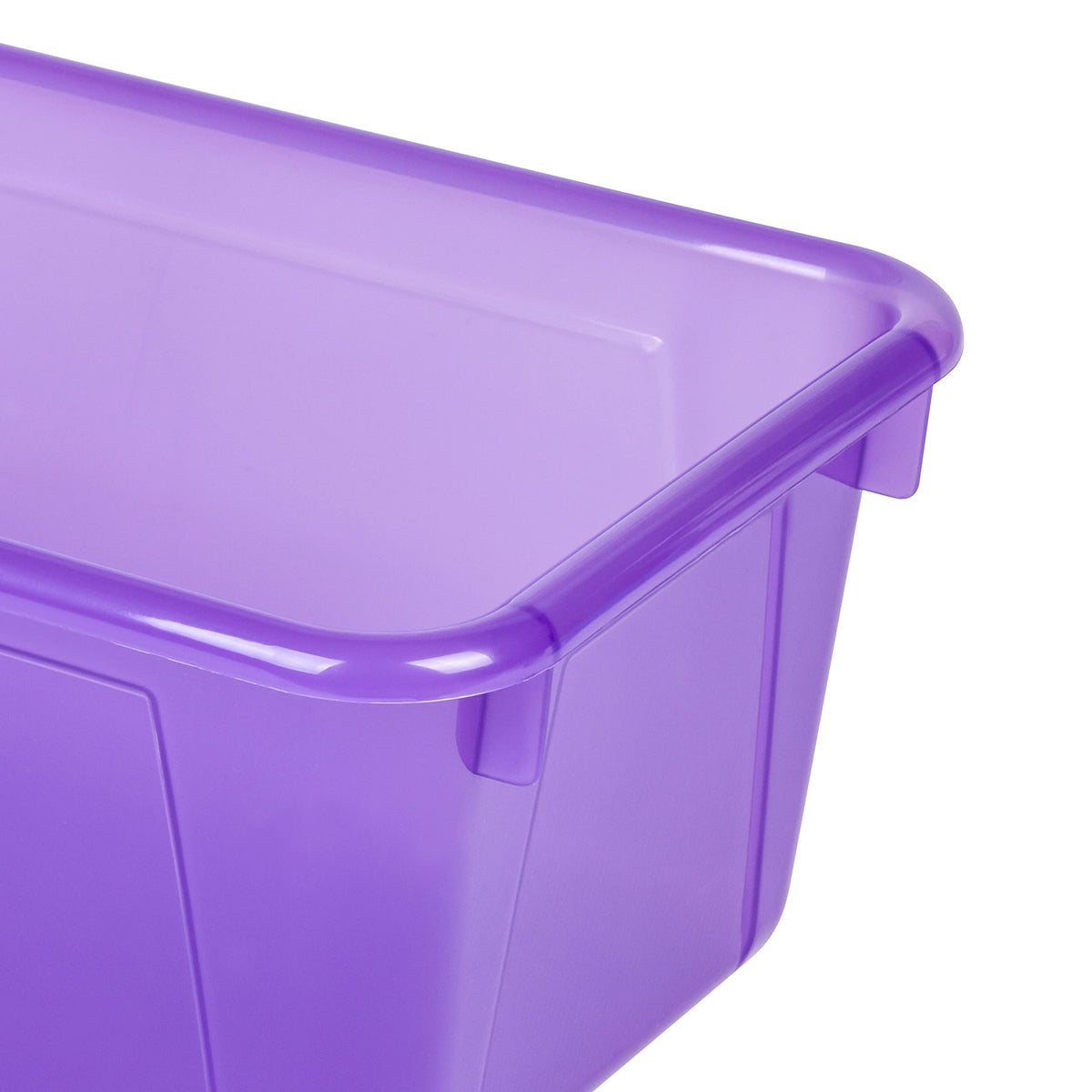 Storex Small Cubby Bins – Plastic Storage Containers for Classroom, 12.2 x 7.8 x 5.1 inches, Candy