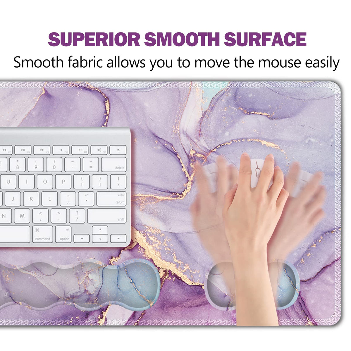 Upgraded Extended Gaming Mouse Pad, Keyboard Wrist Rest Pad, Wrist Support Mousepad Set, Artso