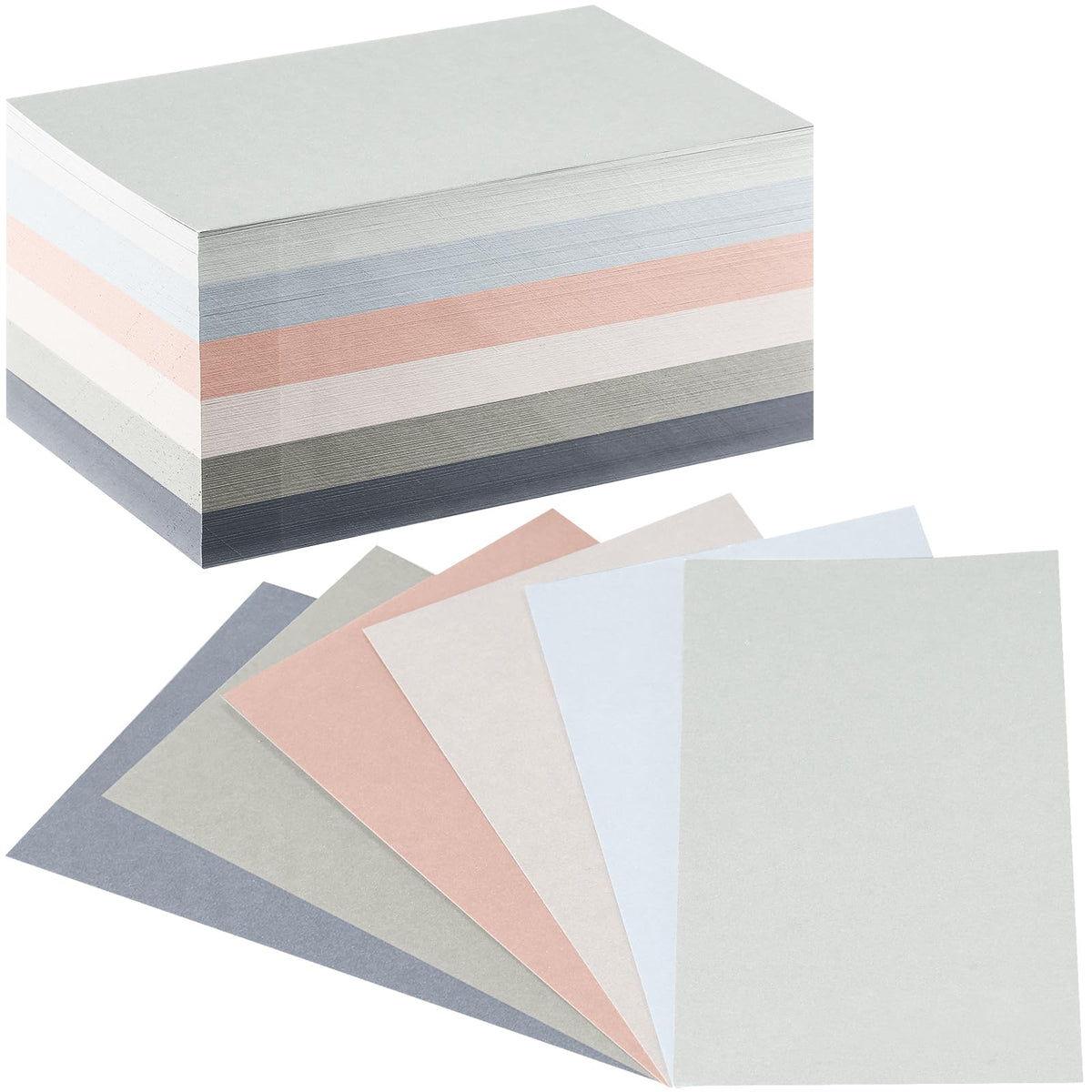 300 Pcs Blank Index Cards Thick Card Stock, 3 x 5 Inch, Pastel Colors