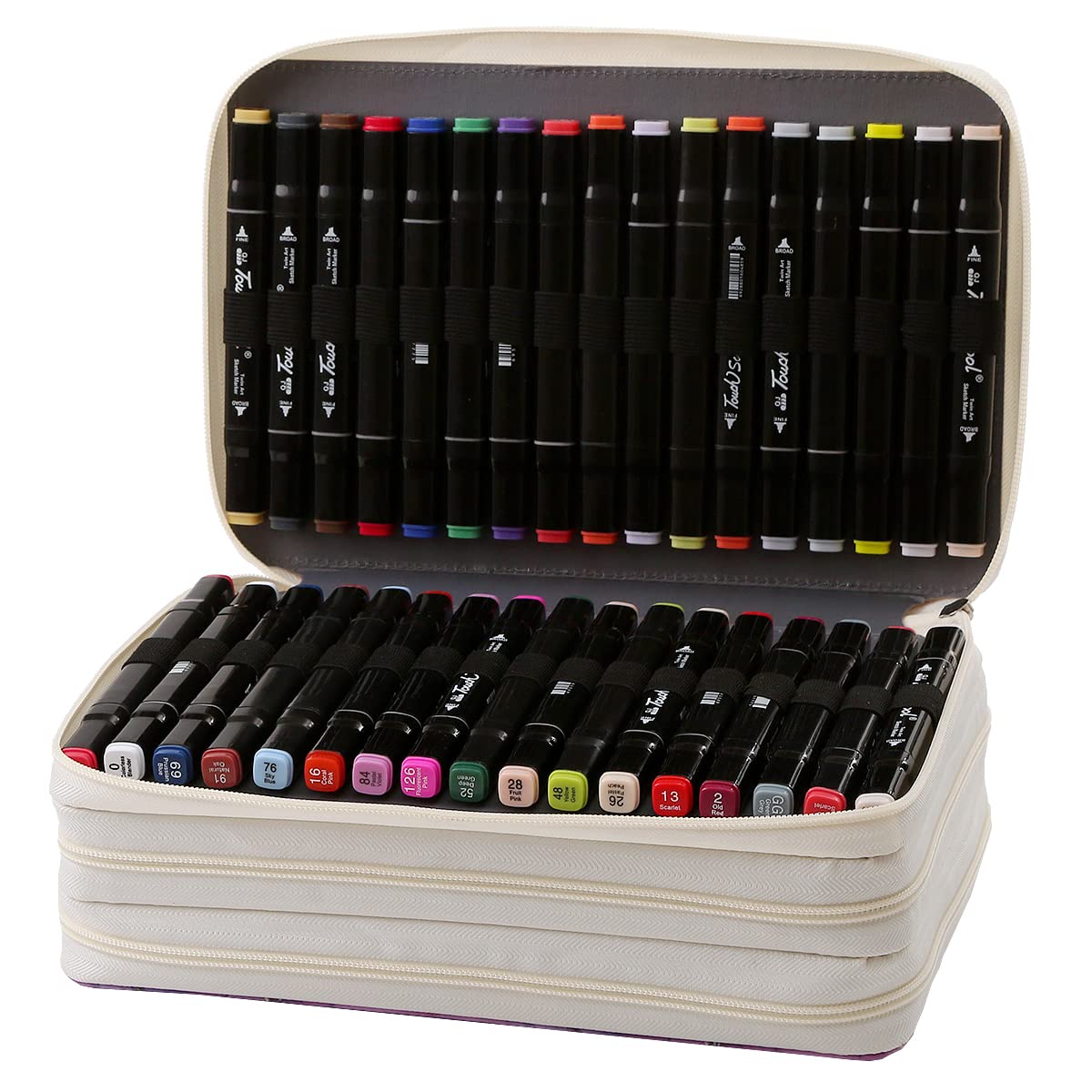 Lbxgap 102 Slots Marker Pen Organizer Case w/Handle