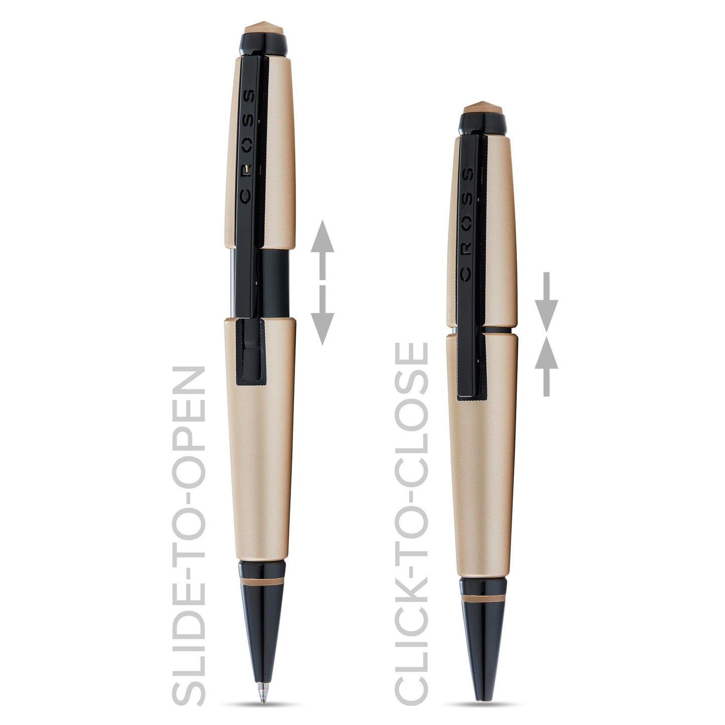 Cross Edge Matte Hazelnut Gel Rollerball Pen, Medium Point, Black Ink