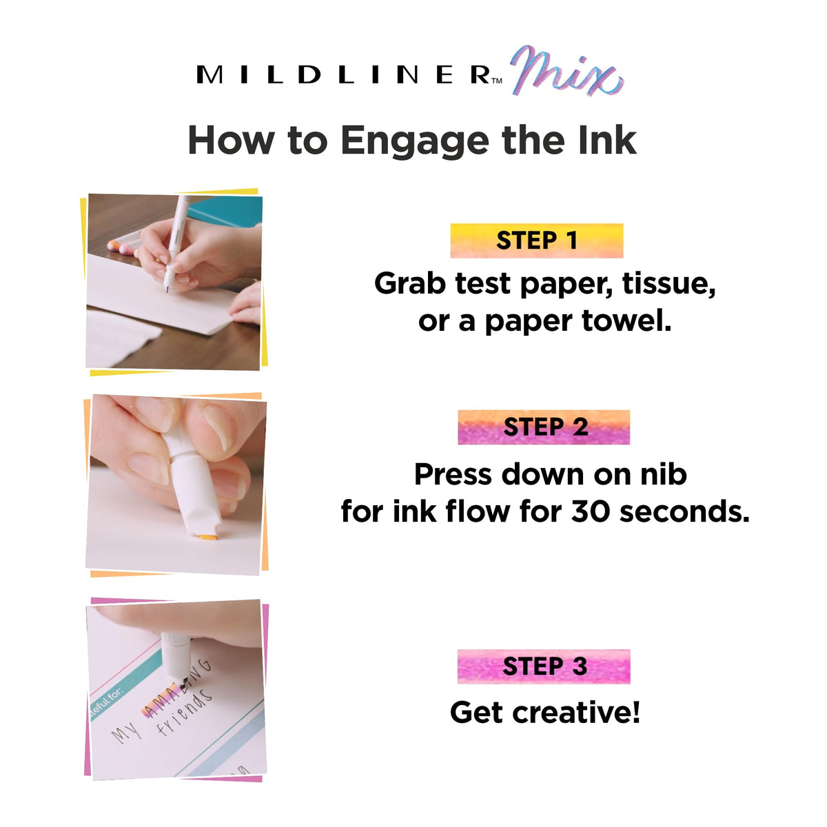 Zebra Pen MILDLINER Mix No Bleed Highlighter, Assorted, Chisel Tip, 6-Pack
