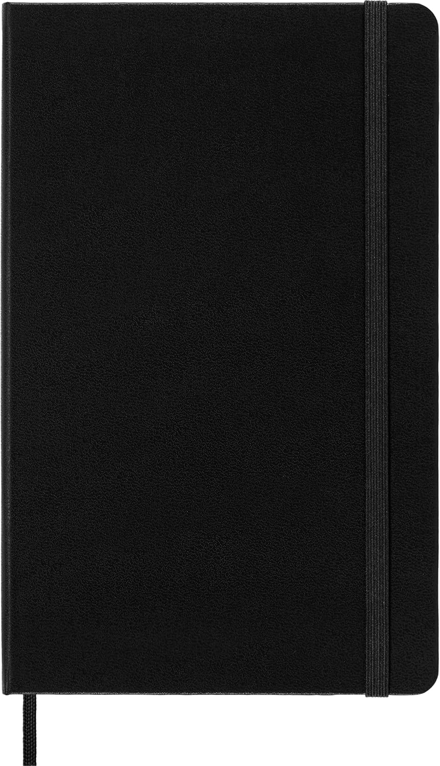 Moleskine Classic Notebook, Large, Dotted, Black, Hard Cover (5 x 8.25)