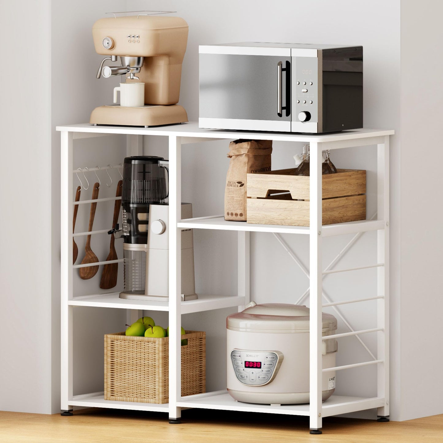 soges Kitchen Standing Baker's Rack, Utility Microwave Oven Stand, Multi-Layers Kitchen Storage