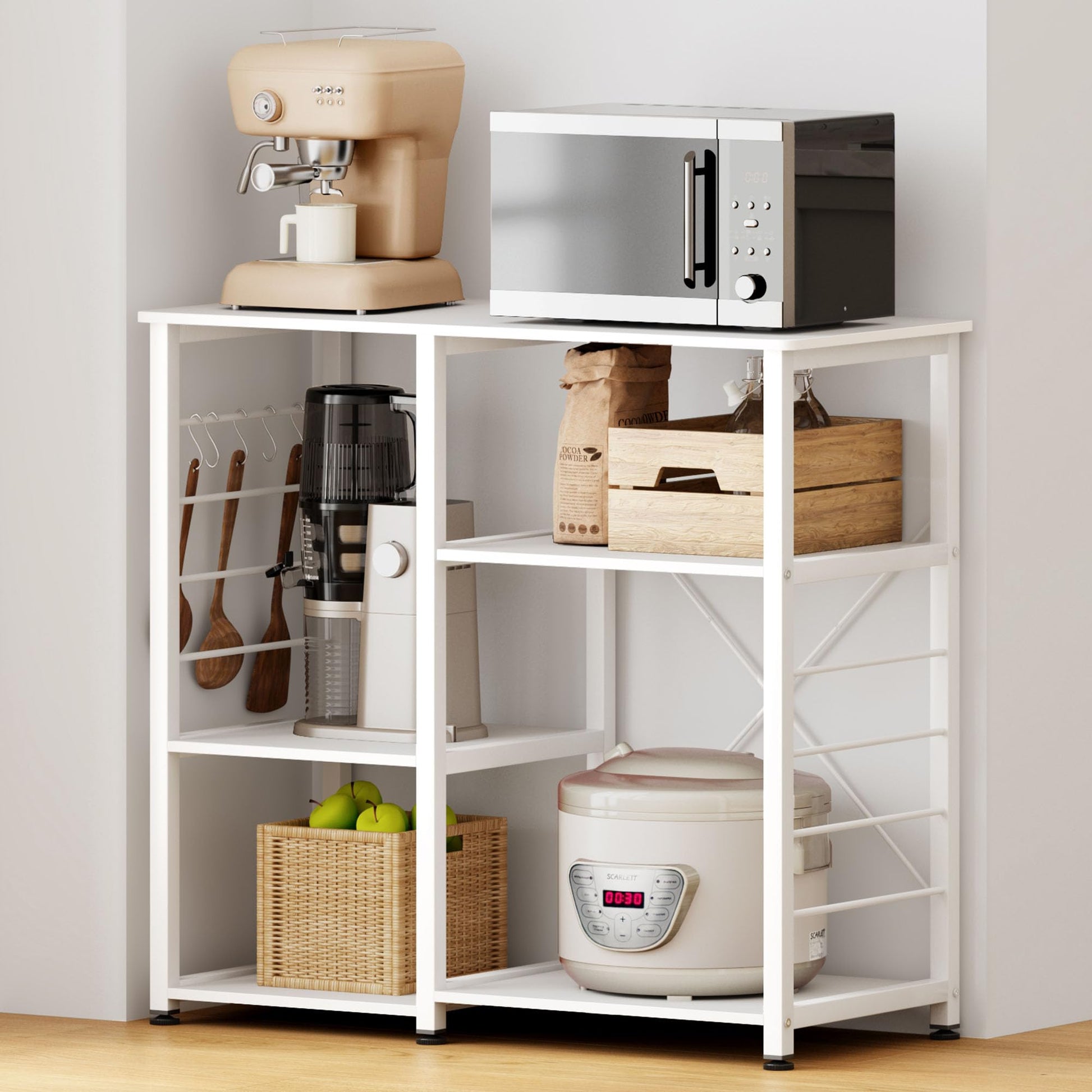 soges Kitchen Standing Baker's Rack, Utility Microwave Oven Stand, Multi-Layers Kitchen Storage