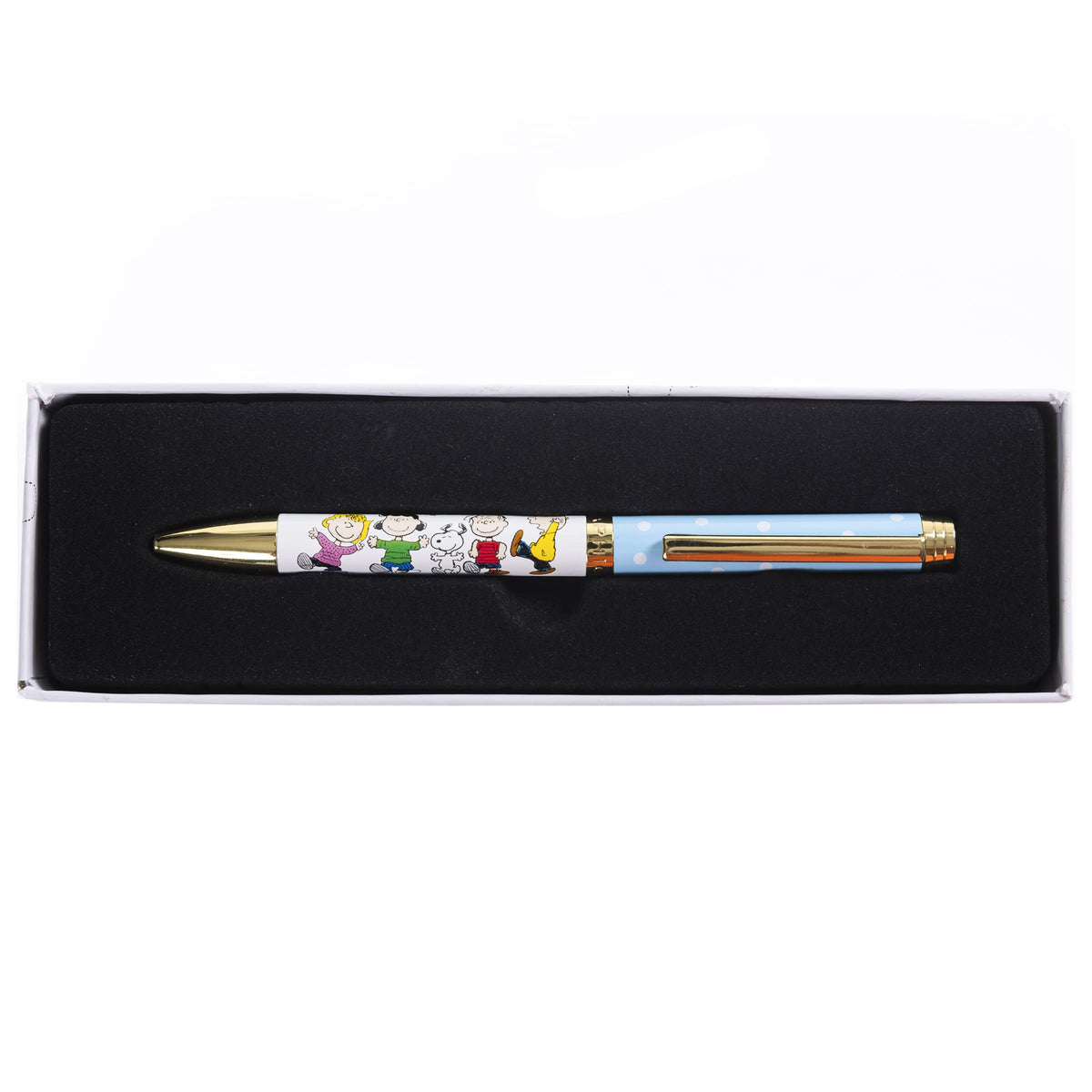 Graphique Peanuts Fashion Pen | 5.5” Ballpoint Pen | Refillable Black Ink | Retractable Twist Top |