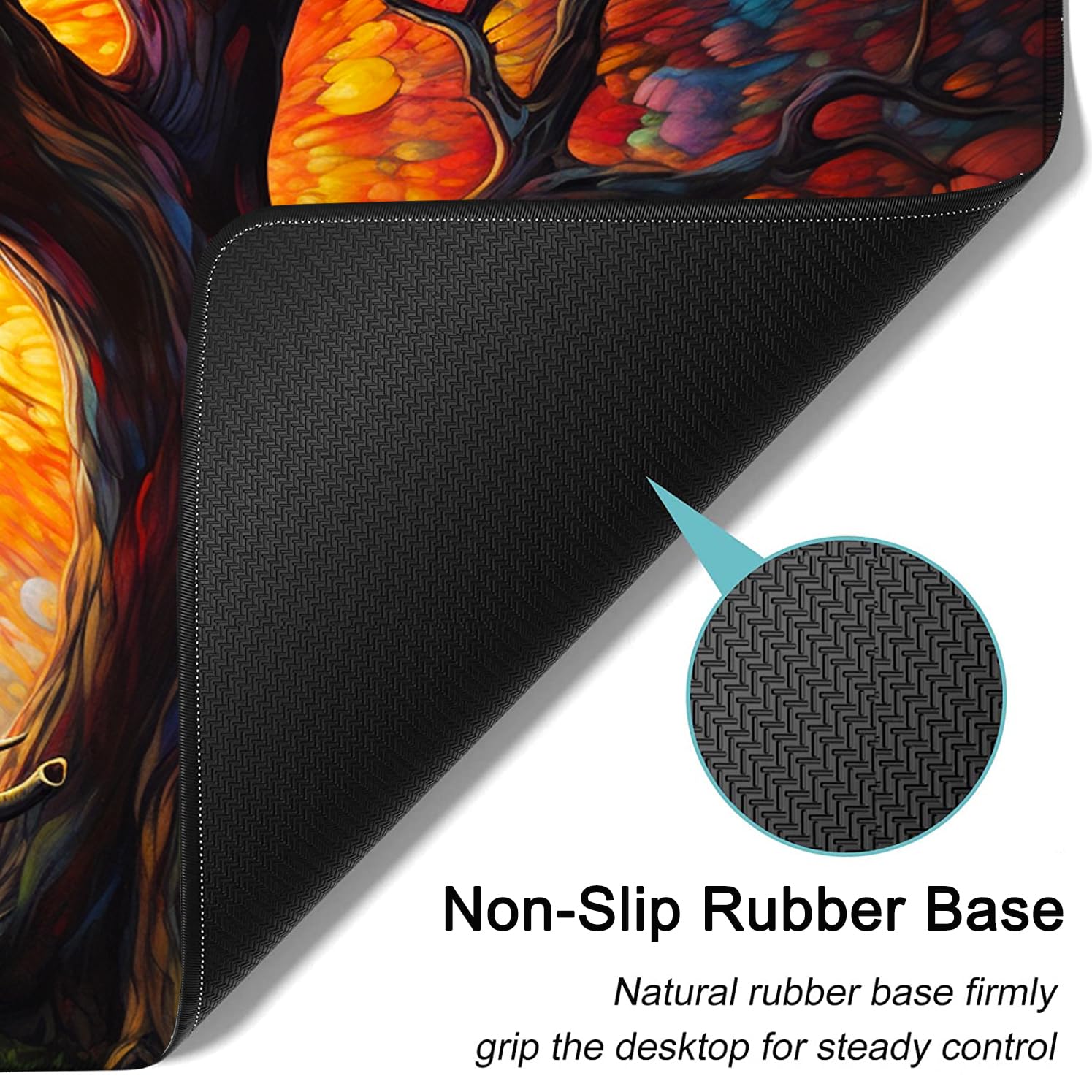 Large Mouse Pad, 31.5 x 11.8in Extended Gaming Mouse Pad with Stitched Edges,XXL Mousepad Protector