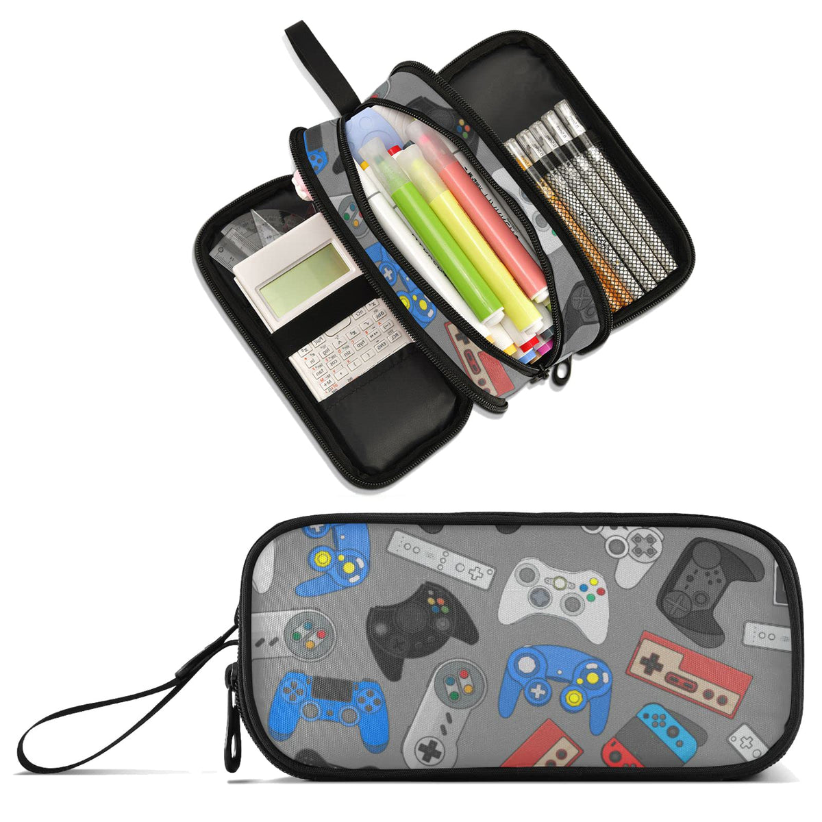 XUWU Video Game Large Capacity Pencil Case Pencil Pouch Pen Box