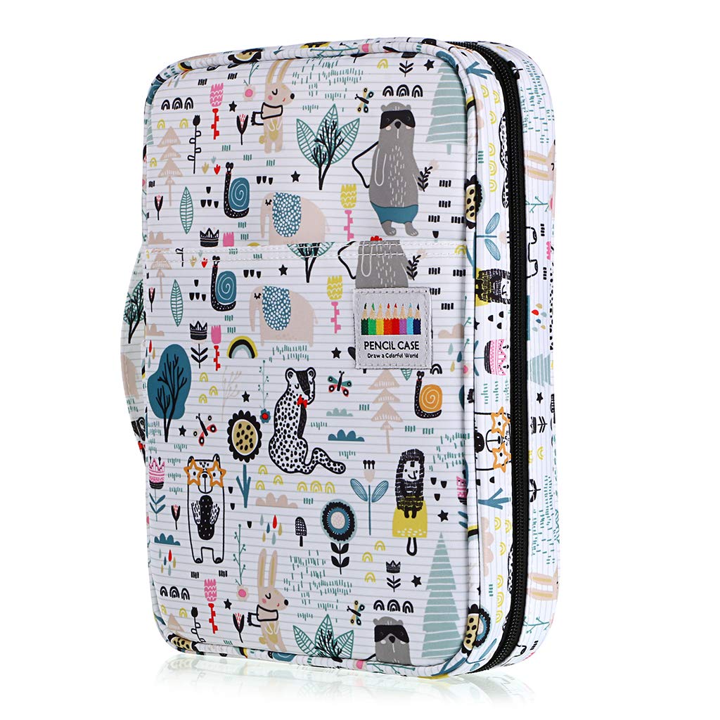 BTSKY Portable Colored Pencil Case - Holds 166 Pencils or 112 Gel Pens