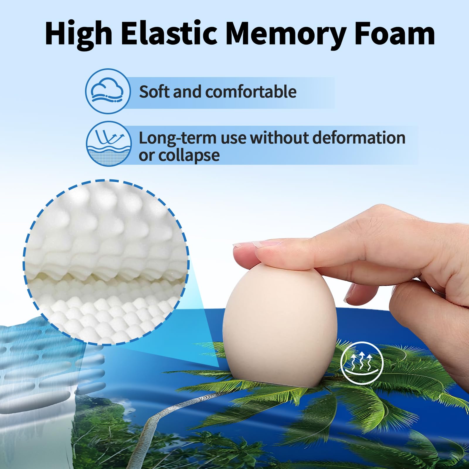 YIWEI Ergonomic Mouse Pad with Wrist Rest for Carpal Tunnel Pain Relief