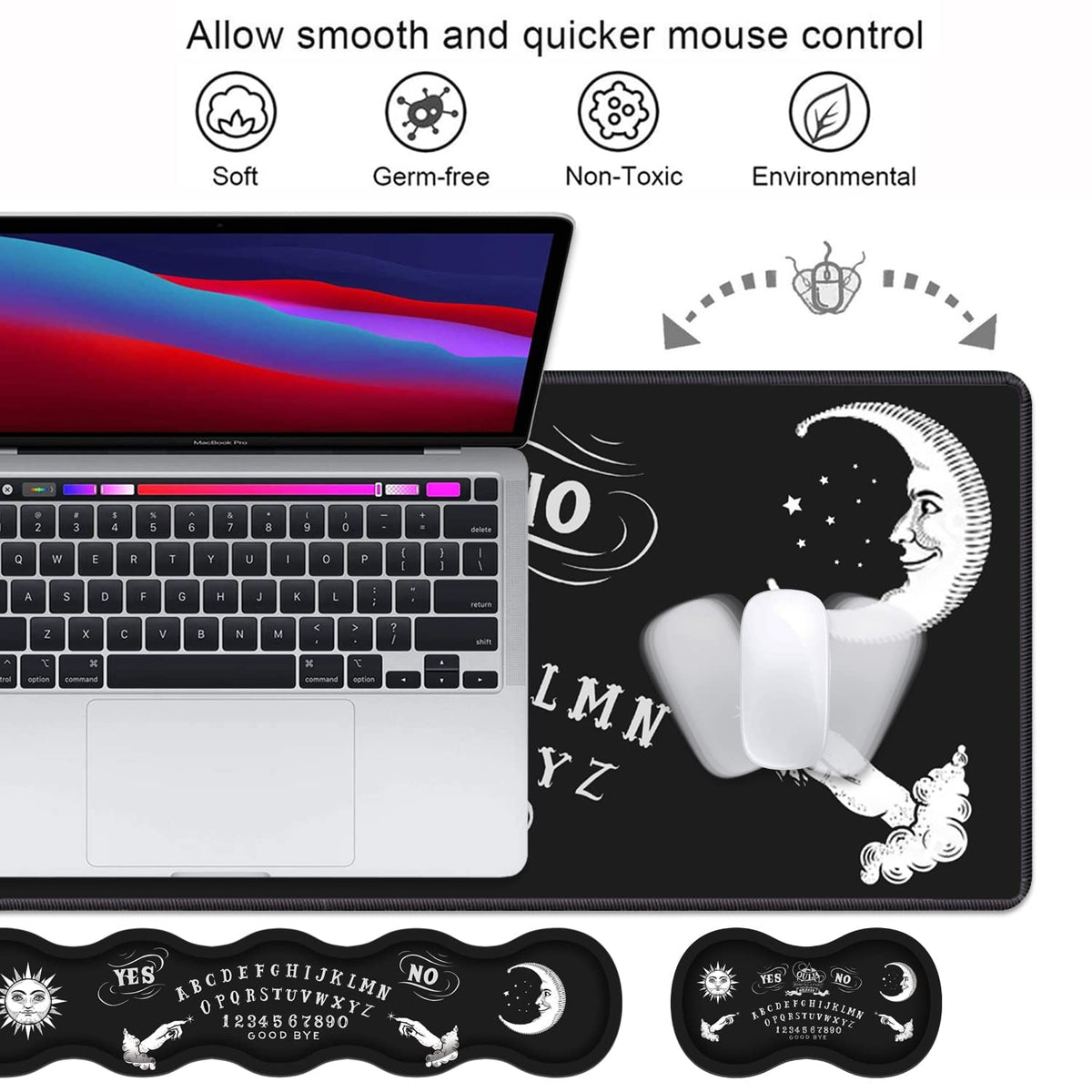 Ergonomic Keyboard Wrist Rest and Mouse Pad Wrist Rest Set, Large XXL Gaming Mousepad 31.5"x 11.8"