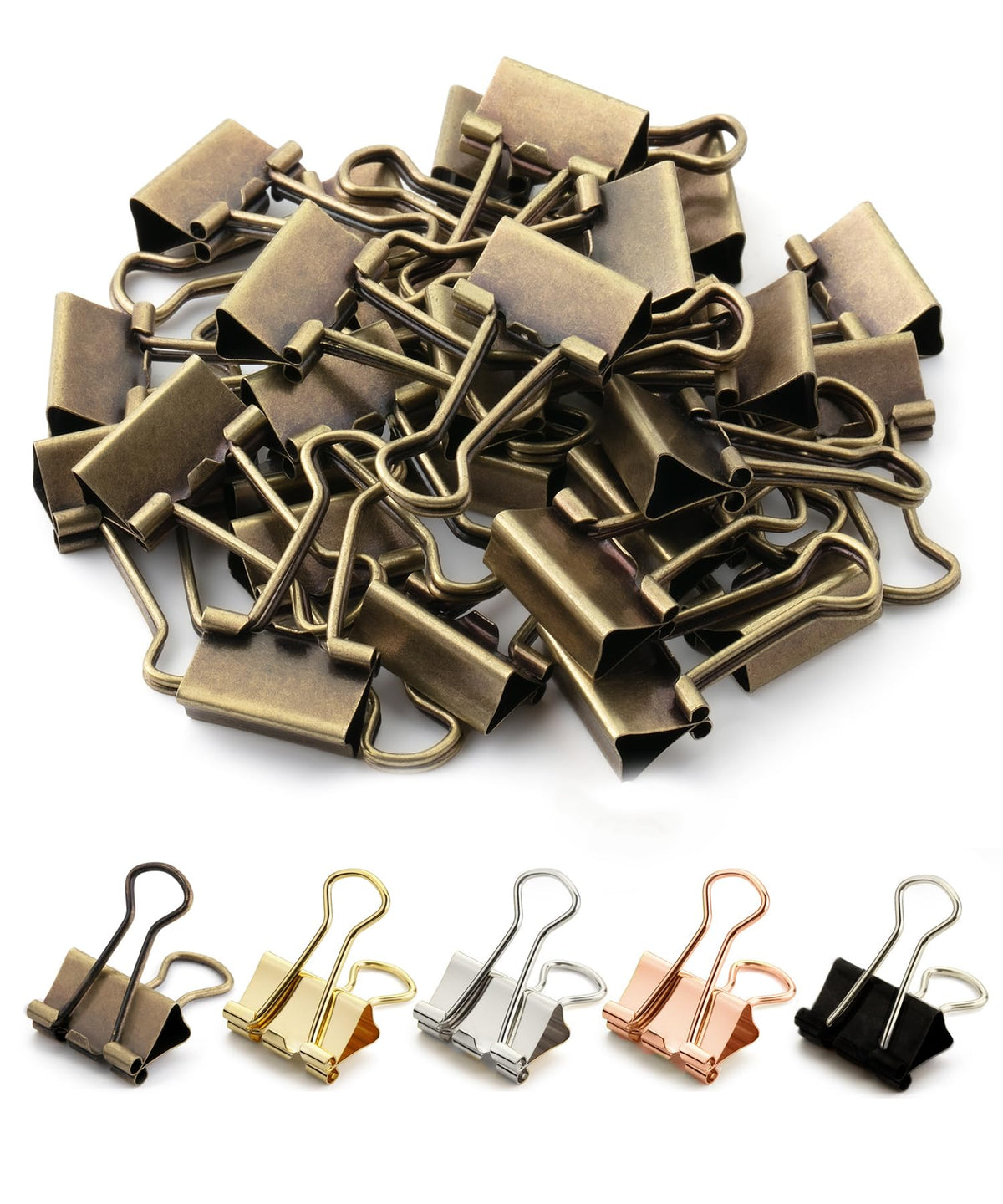 Mr. Pen- Small Binder Clips, 50 pcs, 0.75", Small Size