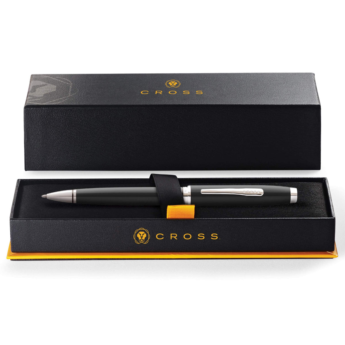 Cross Coventry Black Lacquer Ballpoint Pen, Medium Point, Black Ink