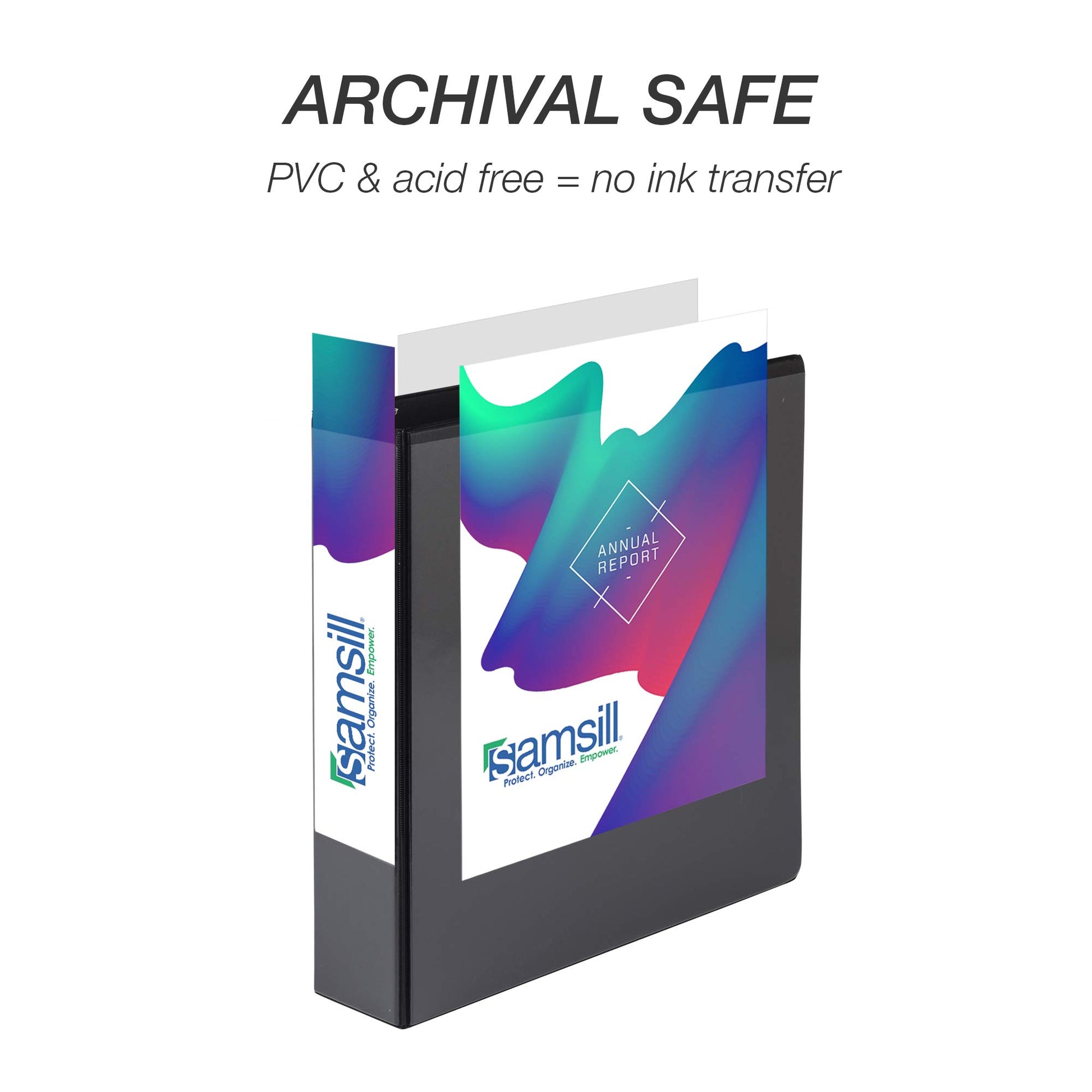 Samsill 12 Pack Durable 1.5 Inch 3 Ring Binders, Round Ring, Clear View Cover for Presentations