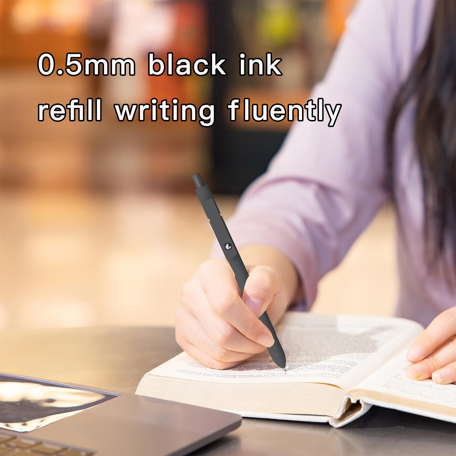 Kairsory Gel Pens,0.5mm Fine Point Tip,Quick Drying Ink, Aesthetic Cute Office School Supplies