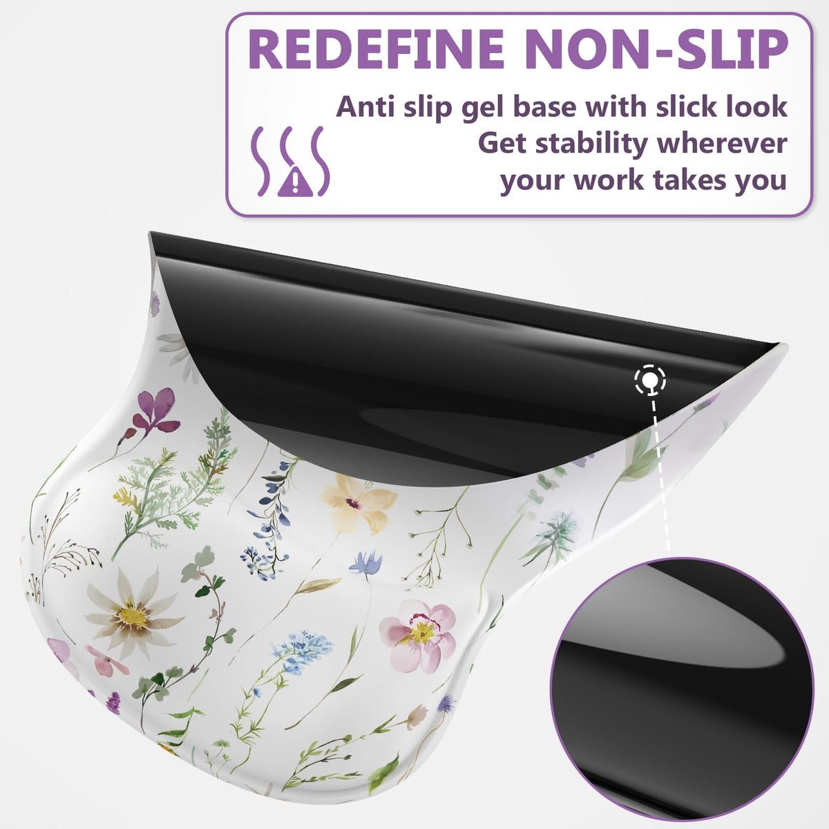 AKITErgonomic Mouse Pad with Wrist Rest for Computer Keyboard, Memory Foam