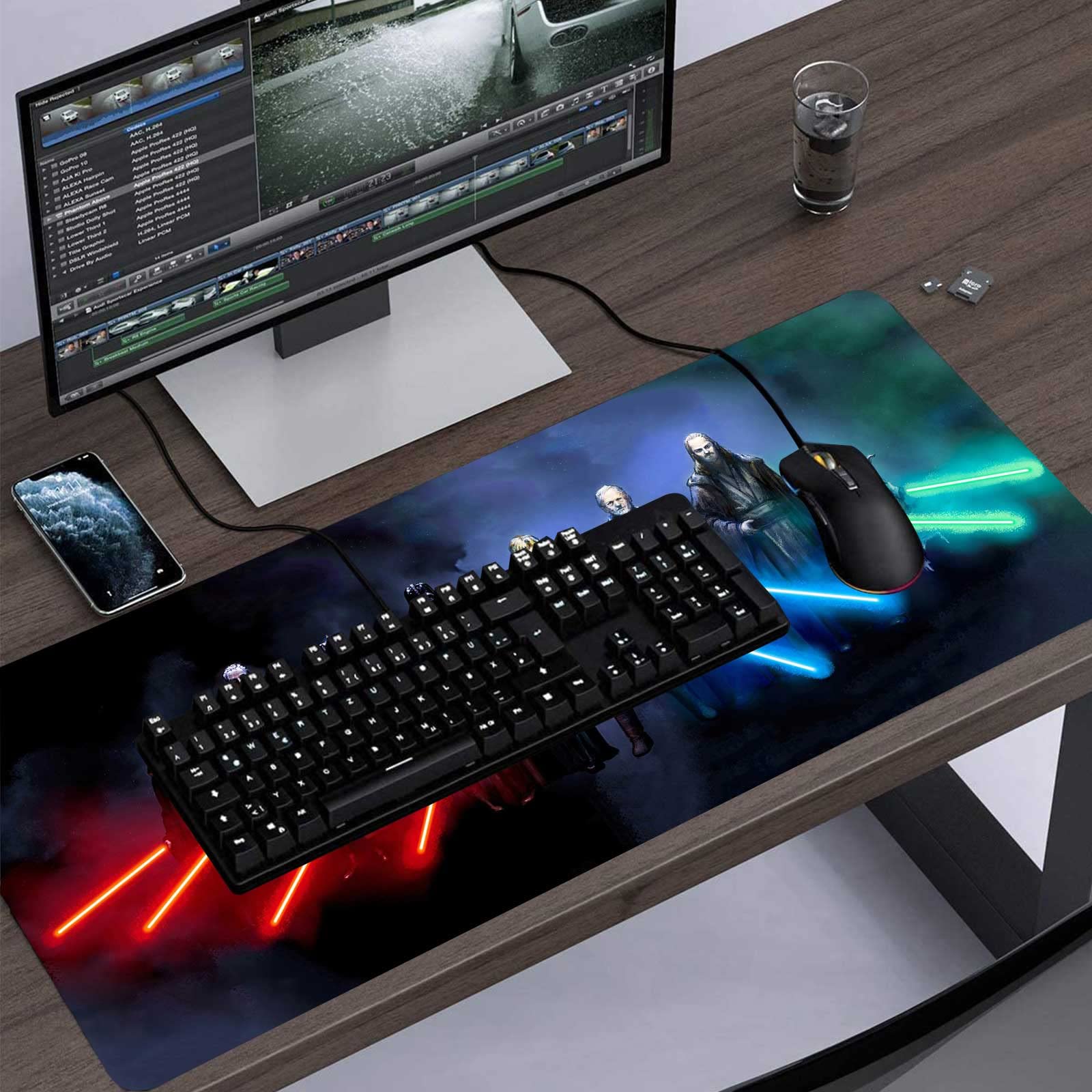 Extra Large Gaming Mouse Pad Custom Mousepad with Non-Slip Rubber Base,Stitched Edges Mouse