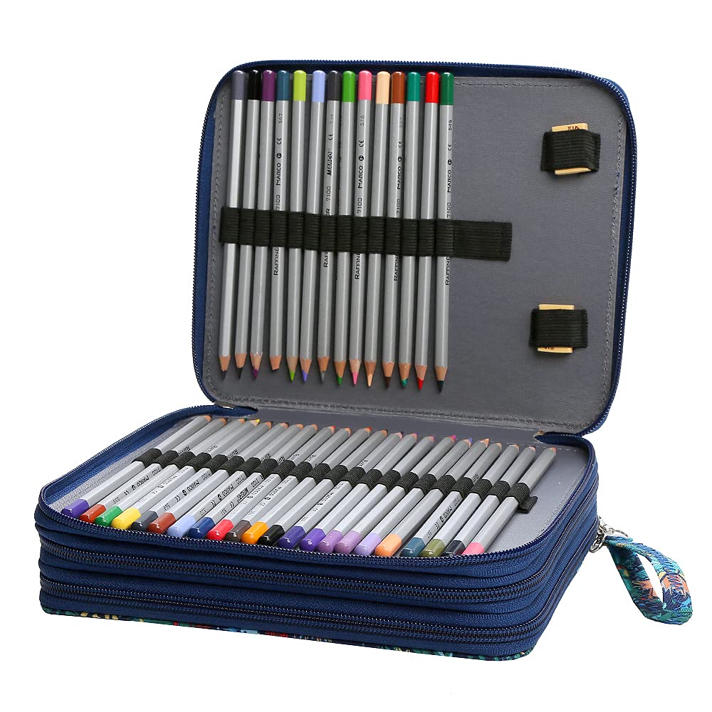 Lbxgap Jungle pencil case 120 Slots Oxford Fabric Pencil Case Slot Holds Pen Pencil Bag Organizer