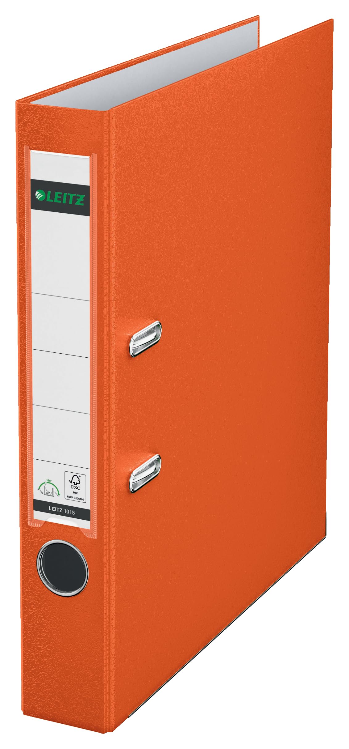 Leitz 2-Ring 2-Inch Premium Linen Textured A4 Sized European Binder, Orange (1015-OR)