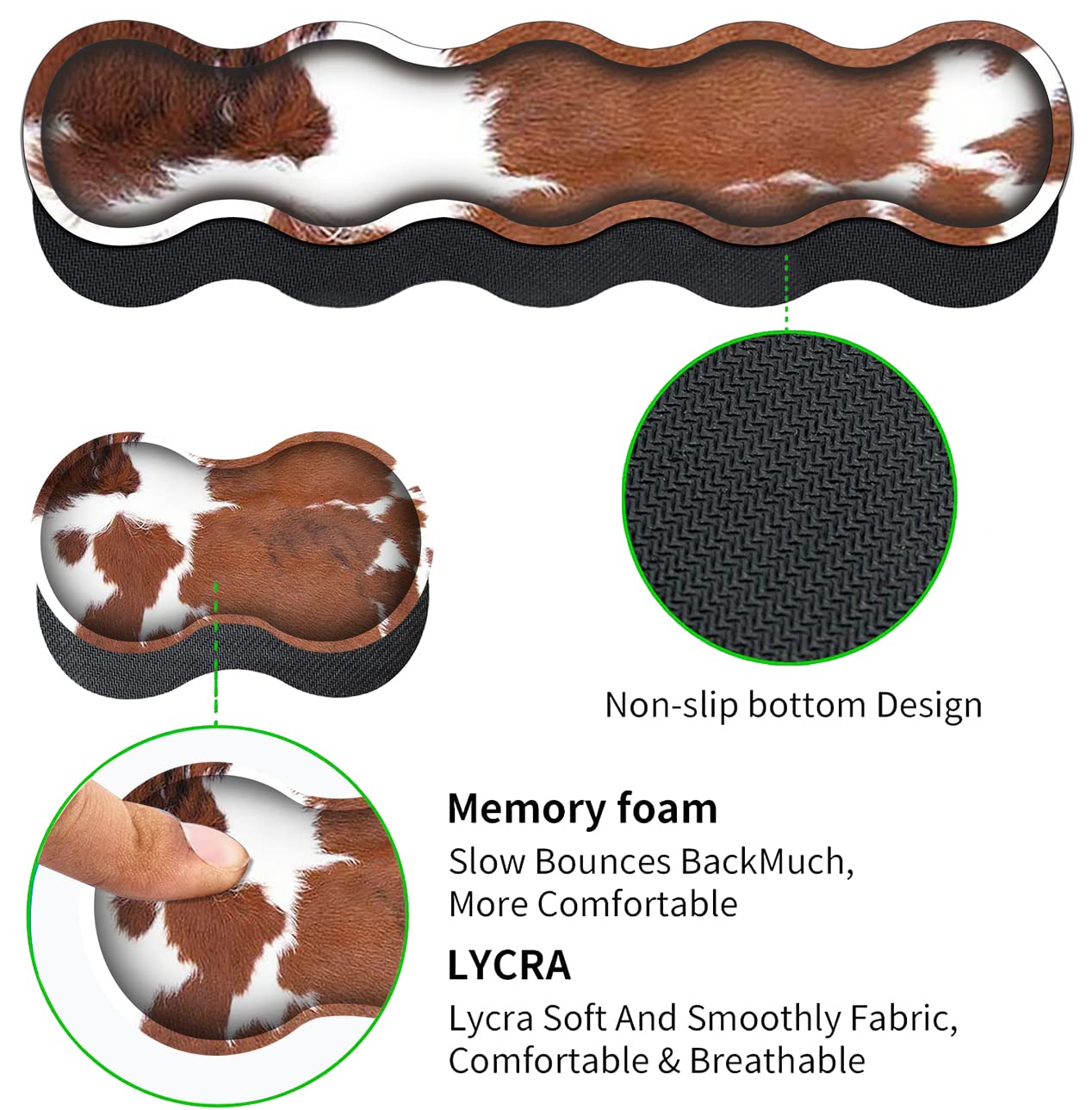 Large Mouse Pad and Gel Mouse Wrist Rest+ Memory Foam Keyboard Wrist Rest Support Set, Non-Slip
