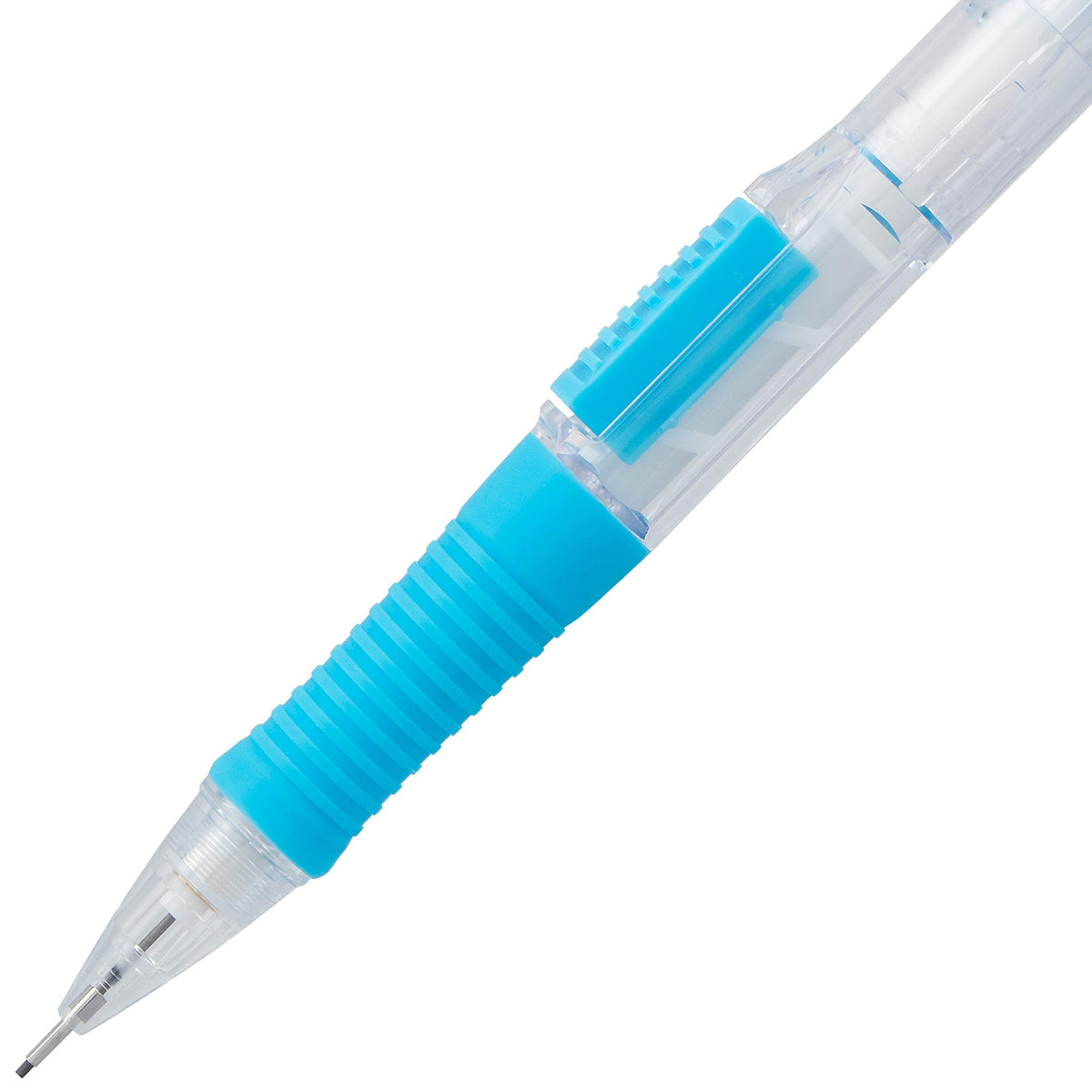 Pentel QUICK CLICK Mechanical Pencil (0.7mm), Sky Blue Barrel, Box of 12 (PD217S)