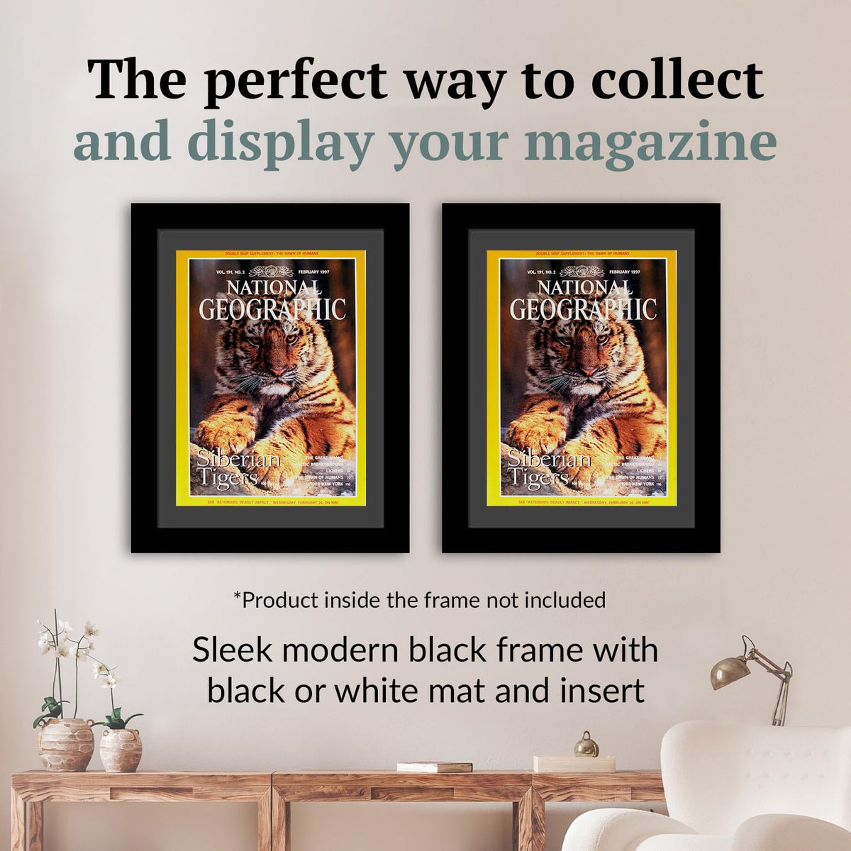 Creative Picture Frames 10 x 12 Magazine Frame with Full-Strength Glass, Holds Up To A 1/4" Thick