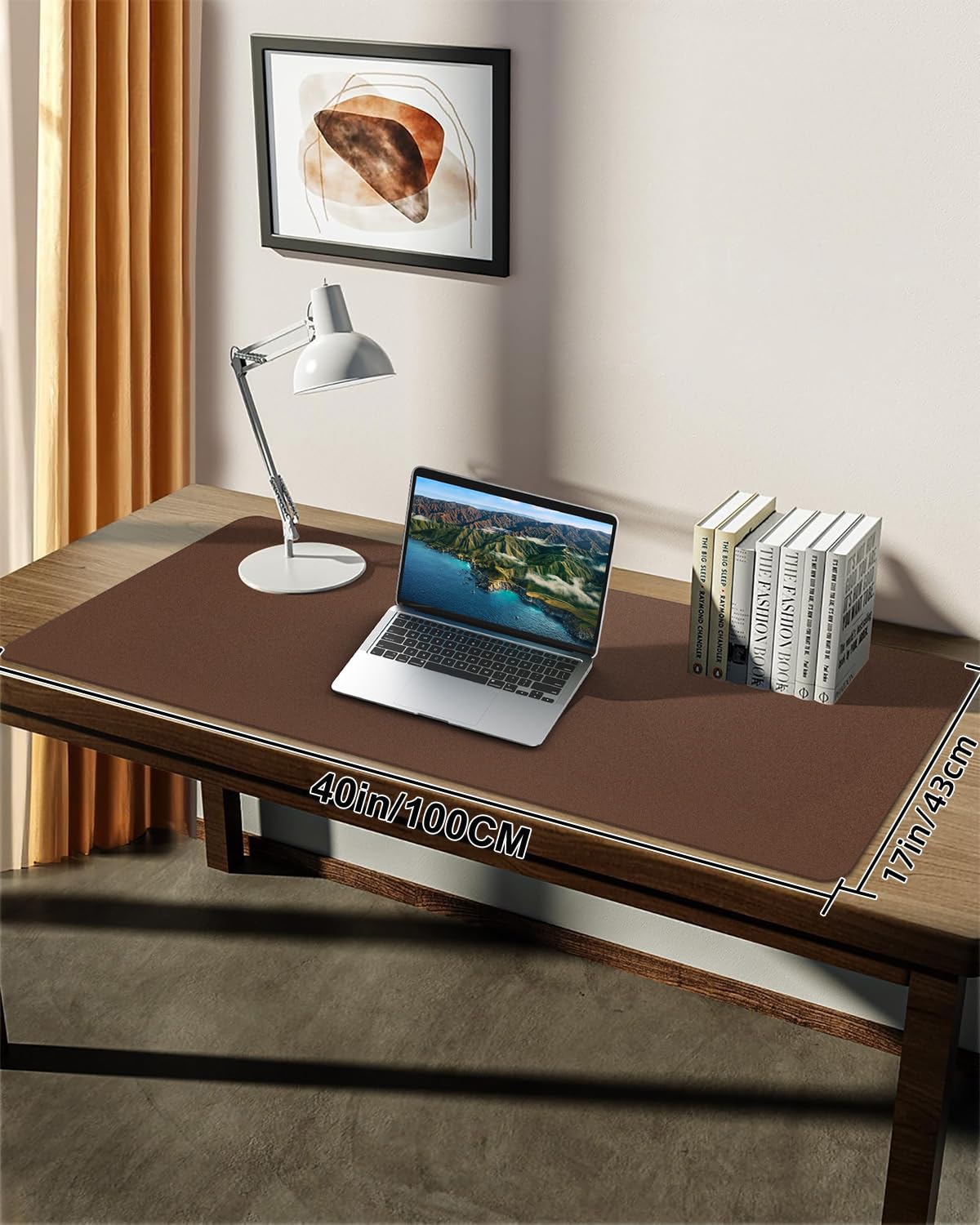 Non-Slip Desk mat,PULeather Desk Pad Protector, Office Desk Mat, Large Mouse Pad,Desk Blotter