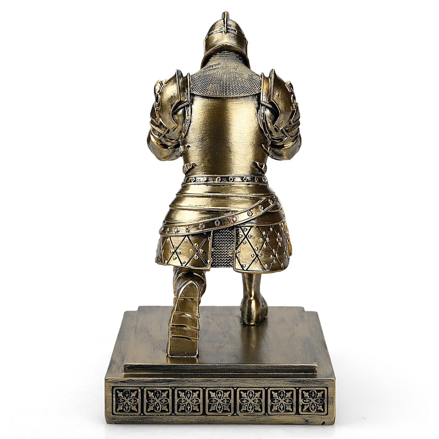 King's Guard Knight Pen Holder with a Letter Opener Desk Organizers Bronze