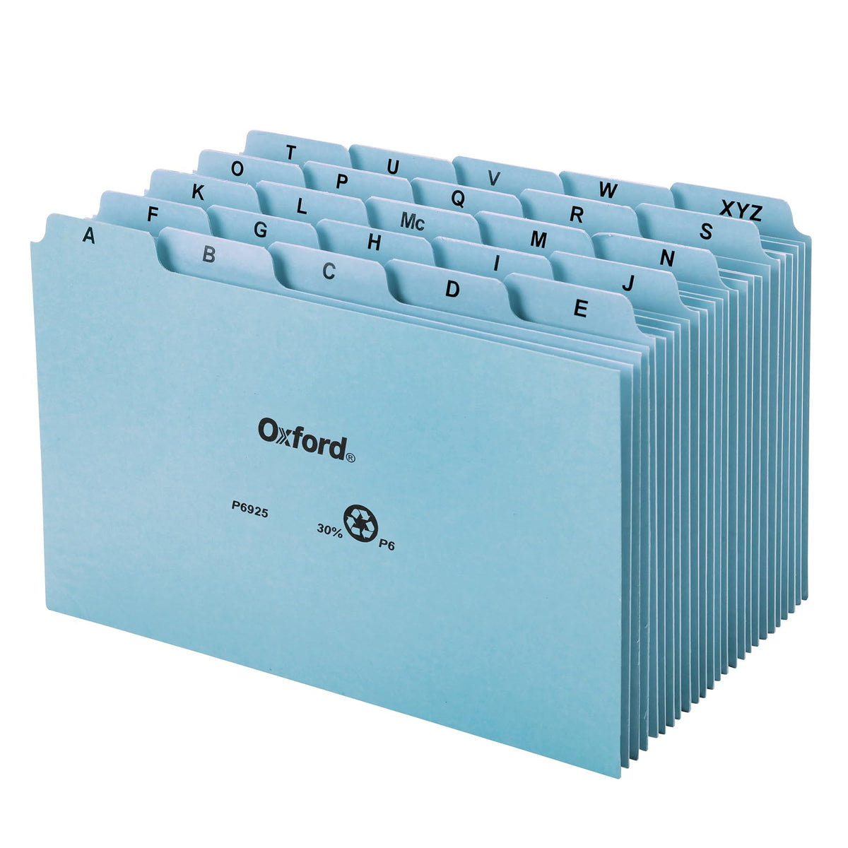 Oxford Heavy Weight Index Card Guides, 6 x 9 Inches, Alphabetical A-Z Dividers, Great Recipe Card