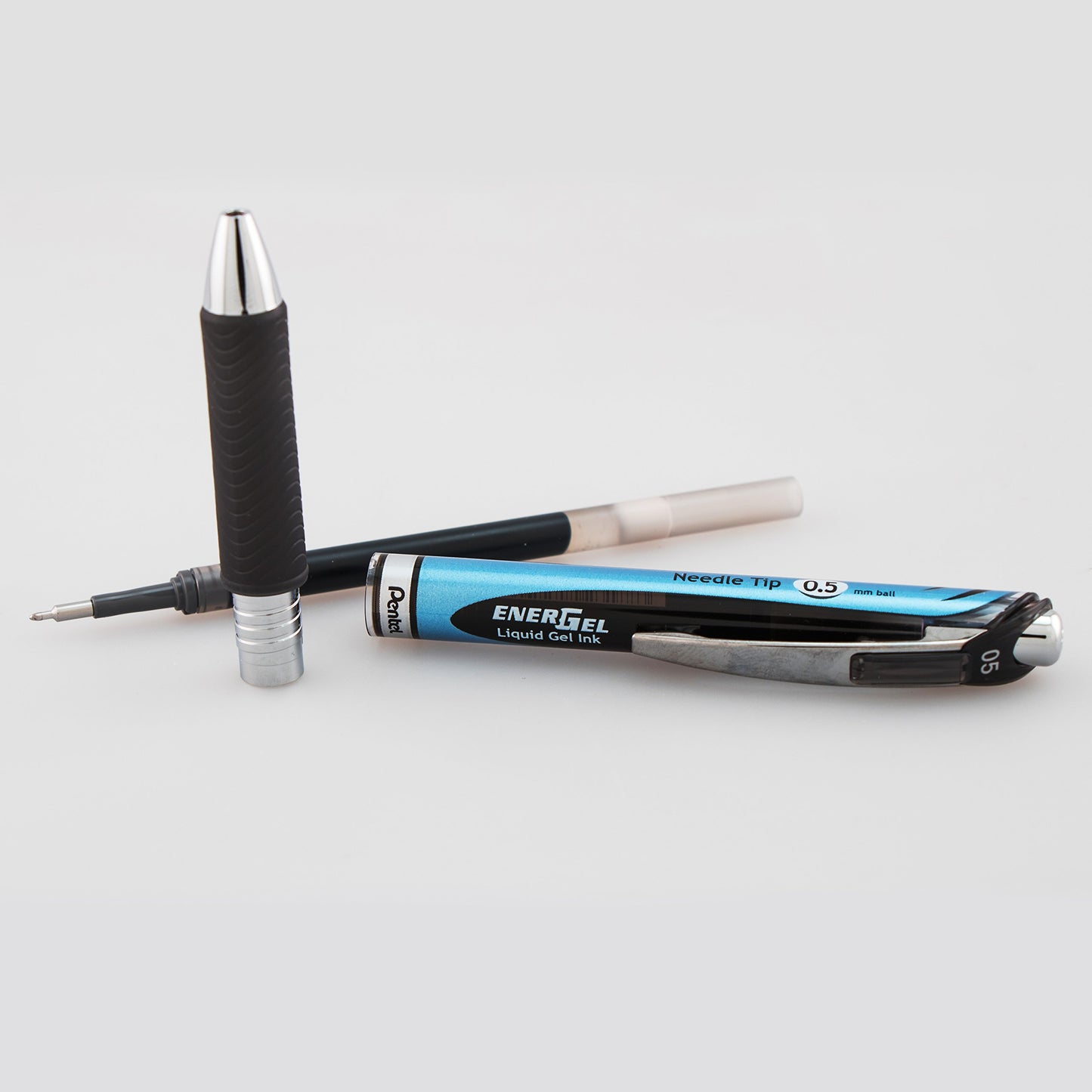Pentel® EnerGel™ Deluxe RTX Retractable Liquid Gel Pens, Fine Point, 0.5 mm, 54% Recycled, Blue