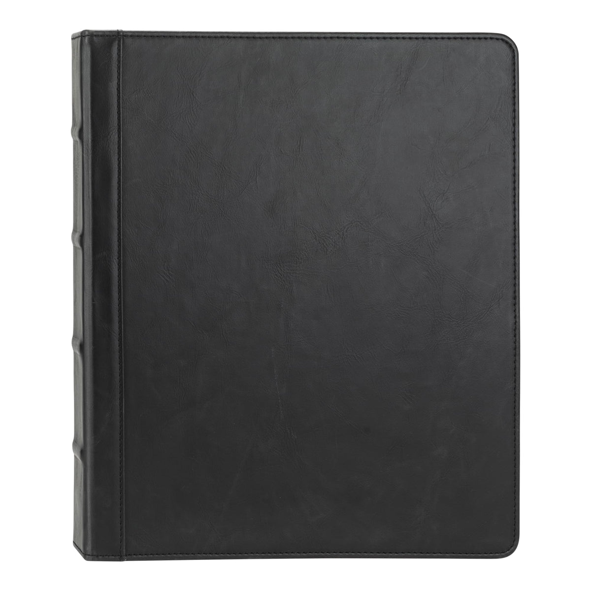 Samsill Vintage Leather Binder, 1 Inch Round Ring (Holds 200 Sheets), Letter Size 8.5x11 Documents