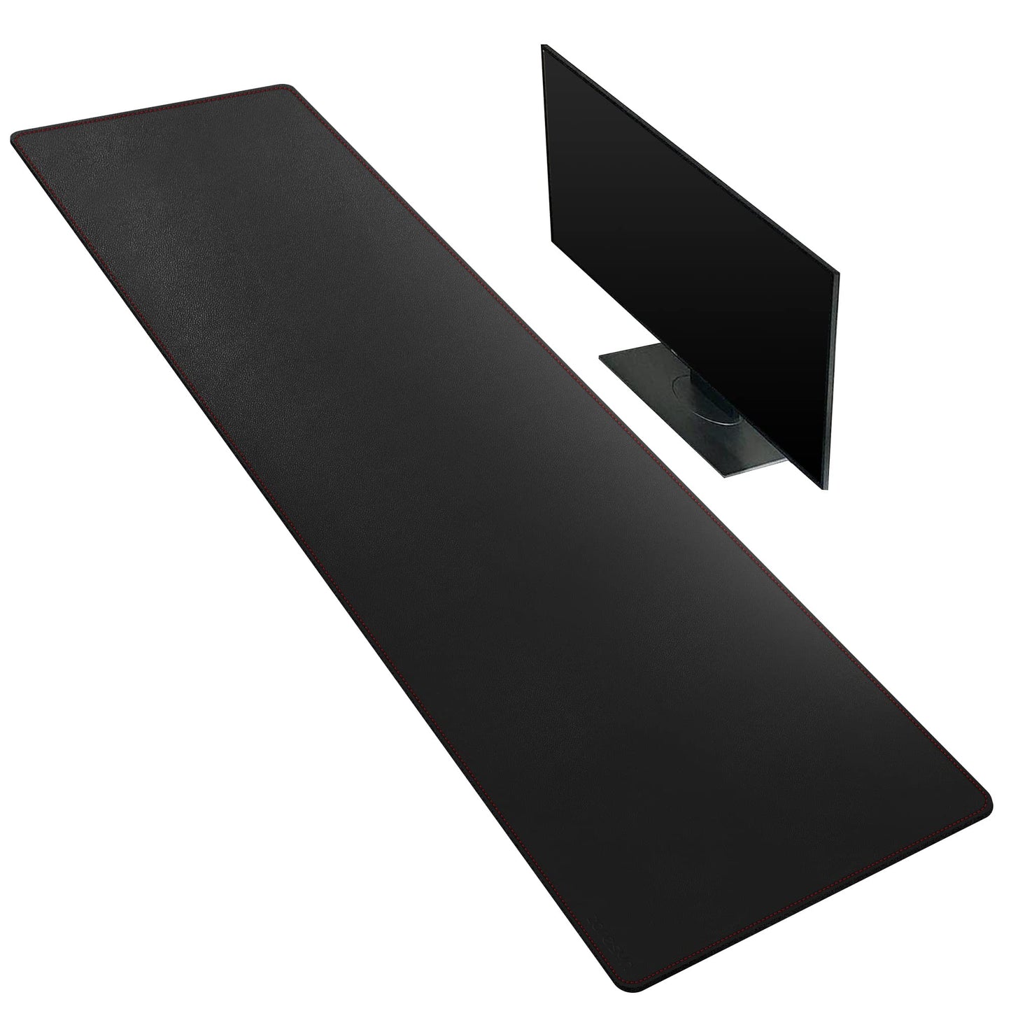 ZORESYN PU Leather Black Desk Pad 63.0"x15.8"