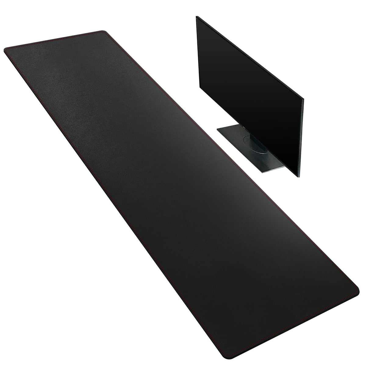 ZORESYN PU Leather Black Desk Pad 63.0"x15.8"