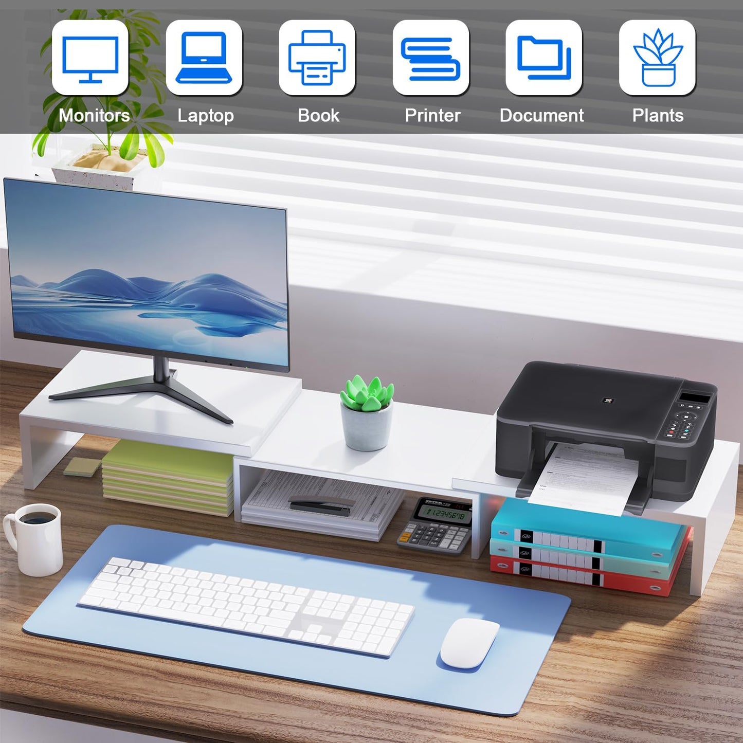 OUTIOE Dual Monitor Stand Riser