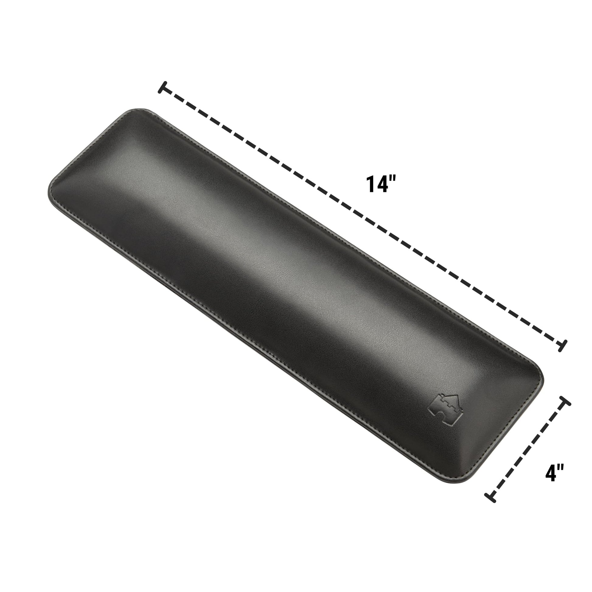 Bailey Tenkeyless by Castle - TKL Short Wrist Rest for Keyboards with around 87 Keys - Leather