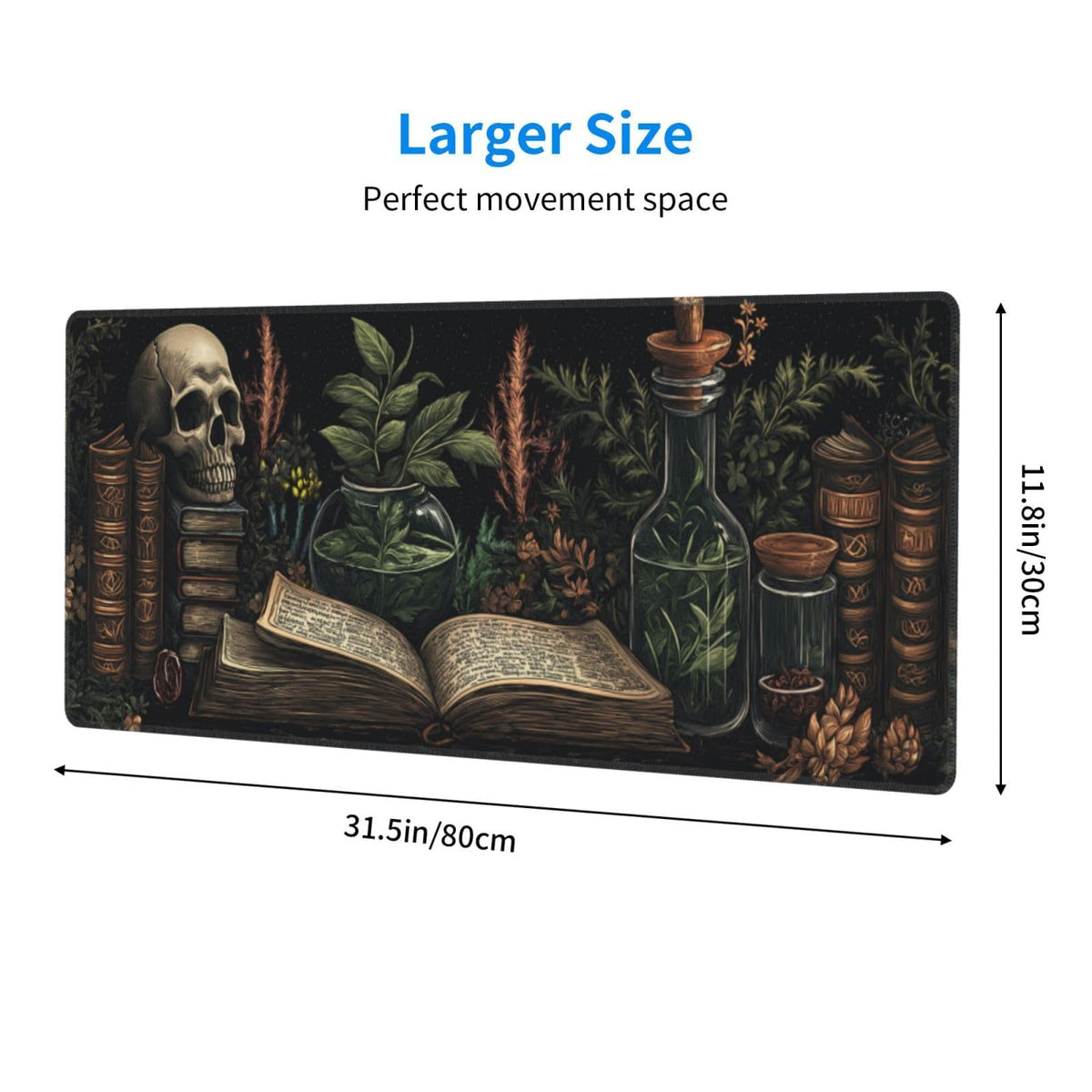 Dark Academia Mouse Pad XL Large Mousepad Non Slip Rubber Base Desk Mat for Laptop Computer Gaming