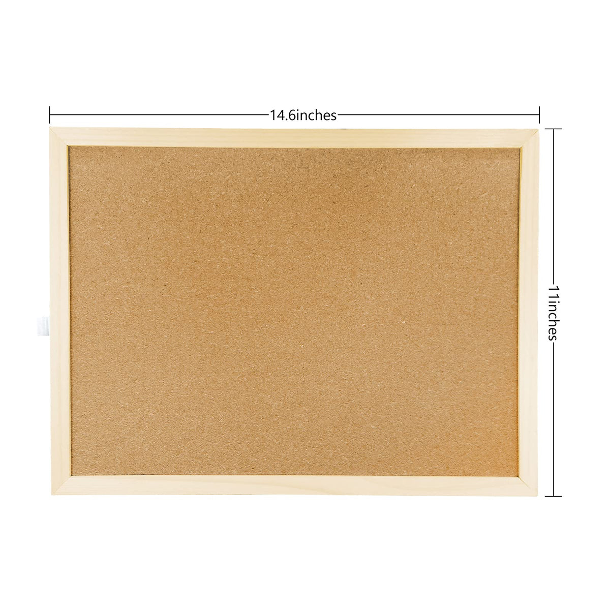 14.6 inches x 11 inches Frame Cork Board for Bulletin Board, Home Decor, Office, School, Message