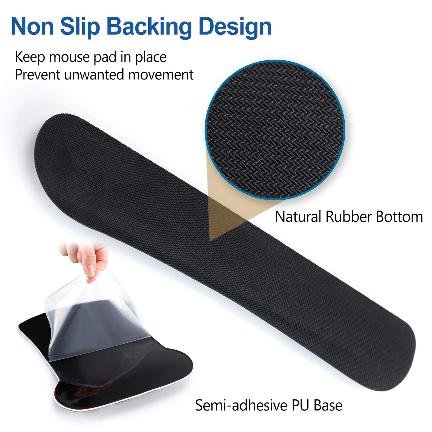 ArtSo Keyboard Wrist Rest and Mouse Pad with Wrist Support, Ergonomic Mouse Pad, Durable