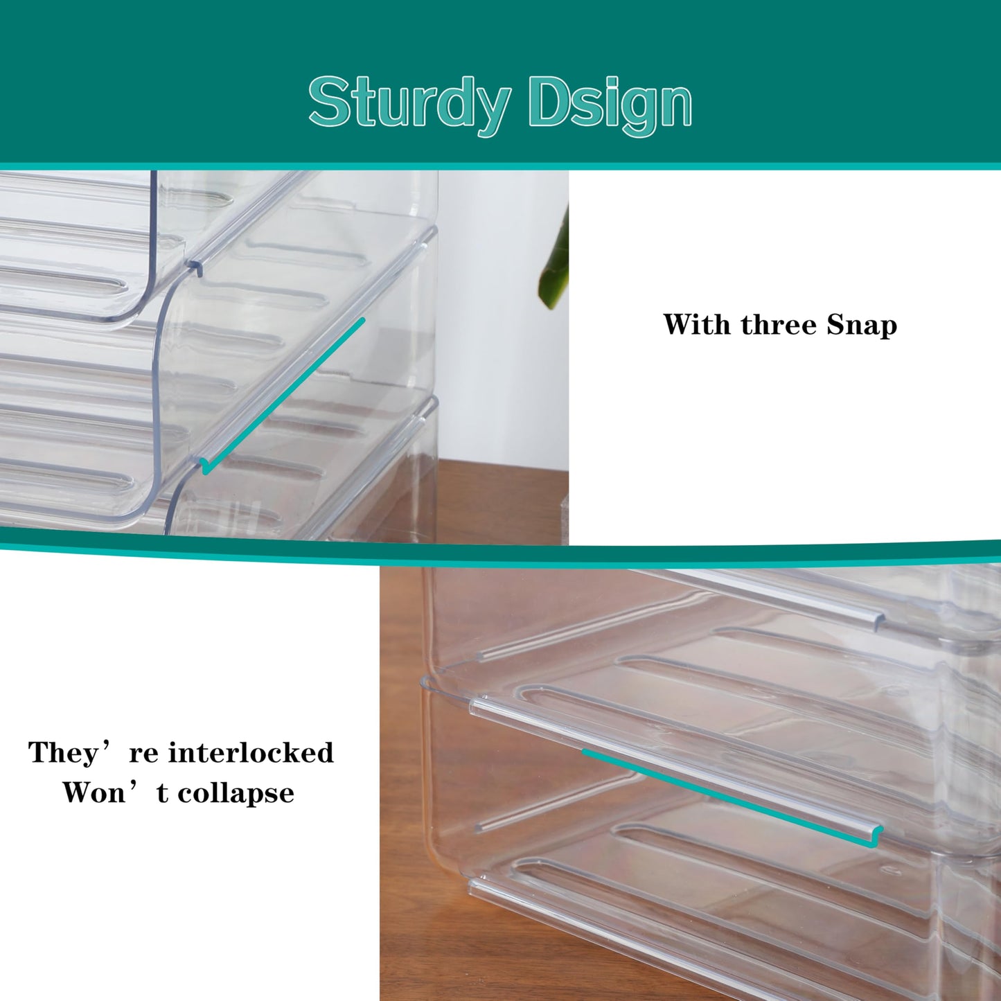 4 Tier Stackable A4 Paper Trays, Office Desk File Holder, Tidy File Document Letter Book Paper
