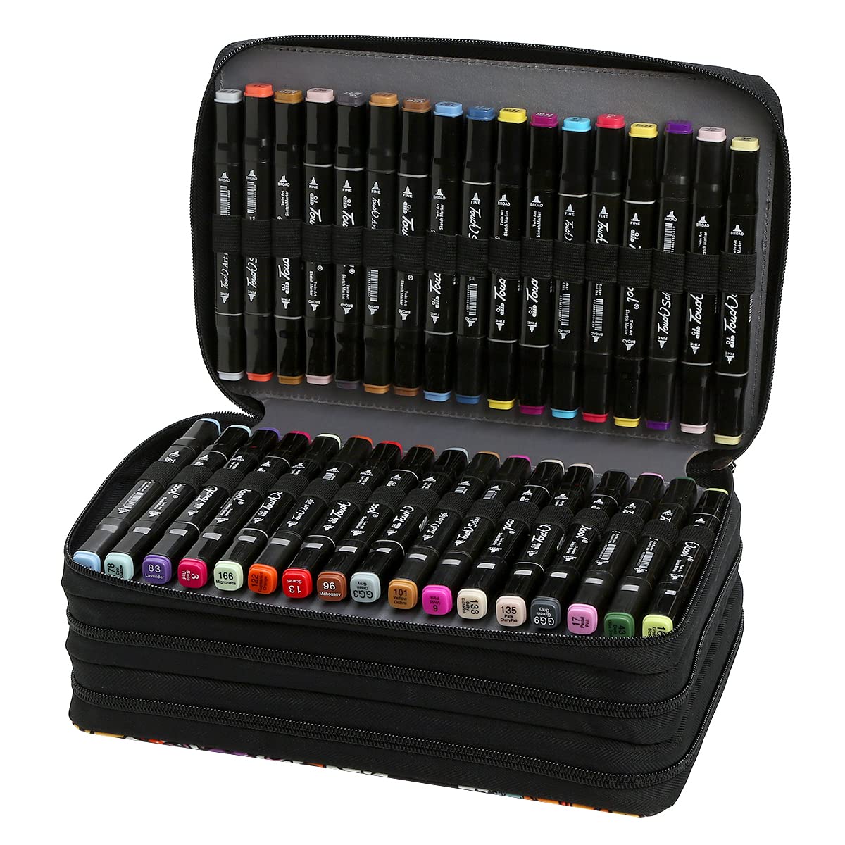 Lbxgap 102 Slots Marker Pen Organizer Case w/Handle