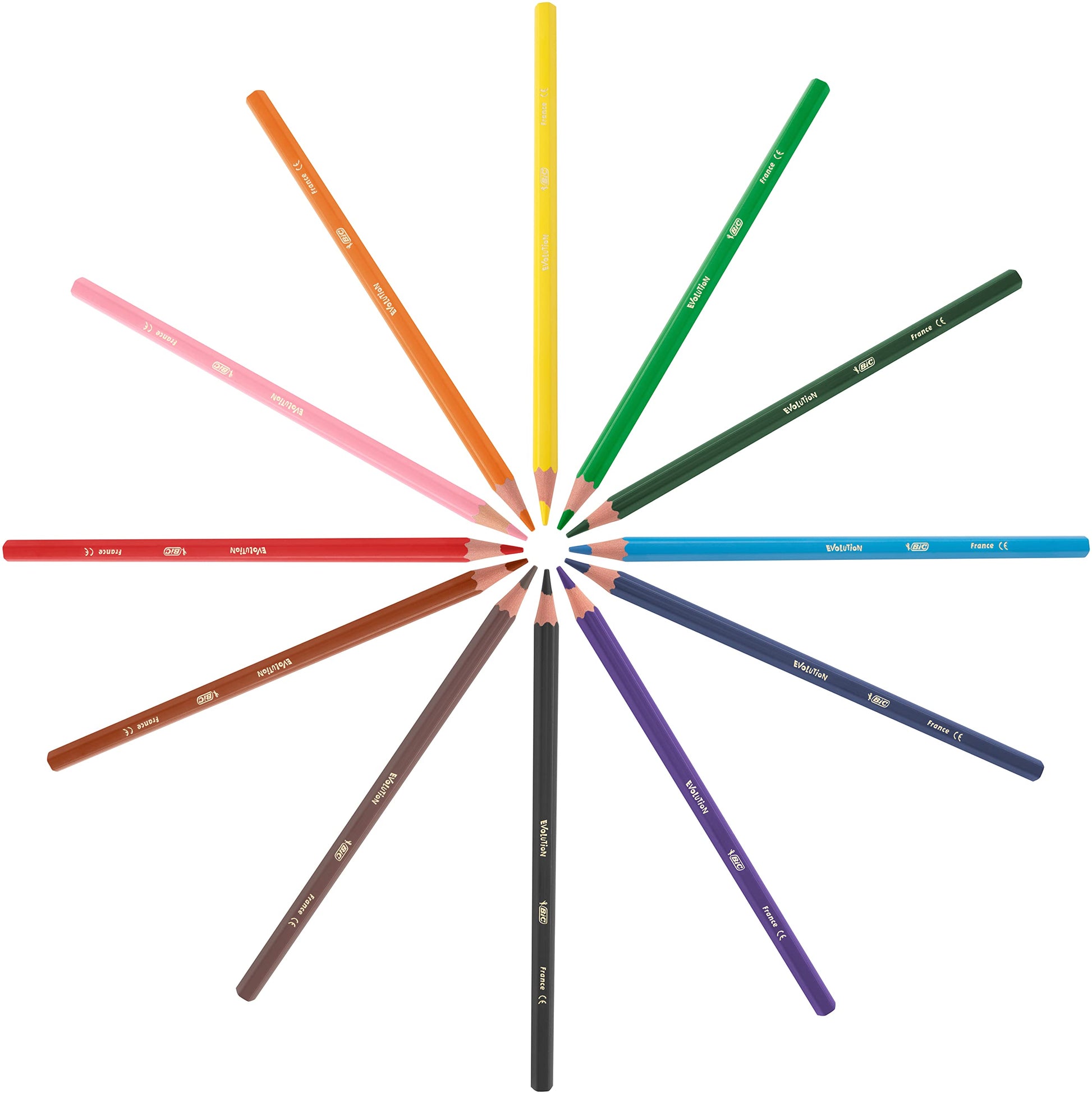 BIC Kids Colouring Kit for Children - 8 Felt-Tip Pens / 8 Coloured Pencils / 12 Chalks/Plastic Case