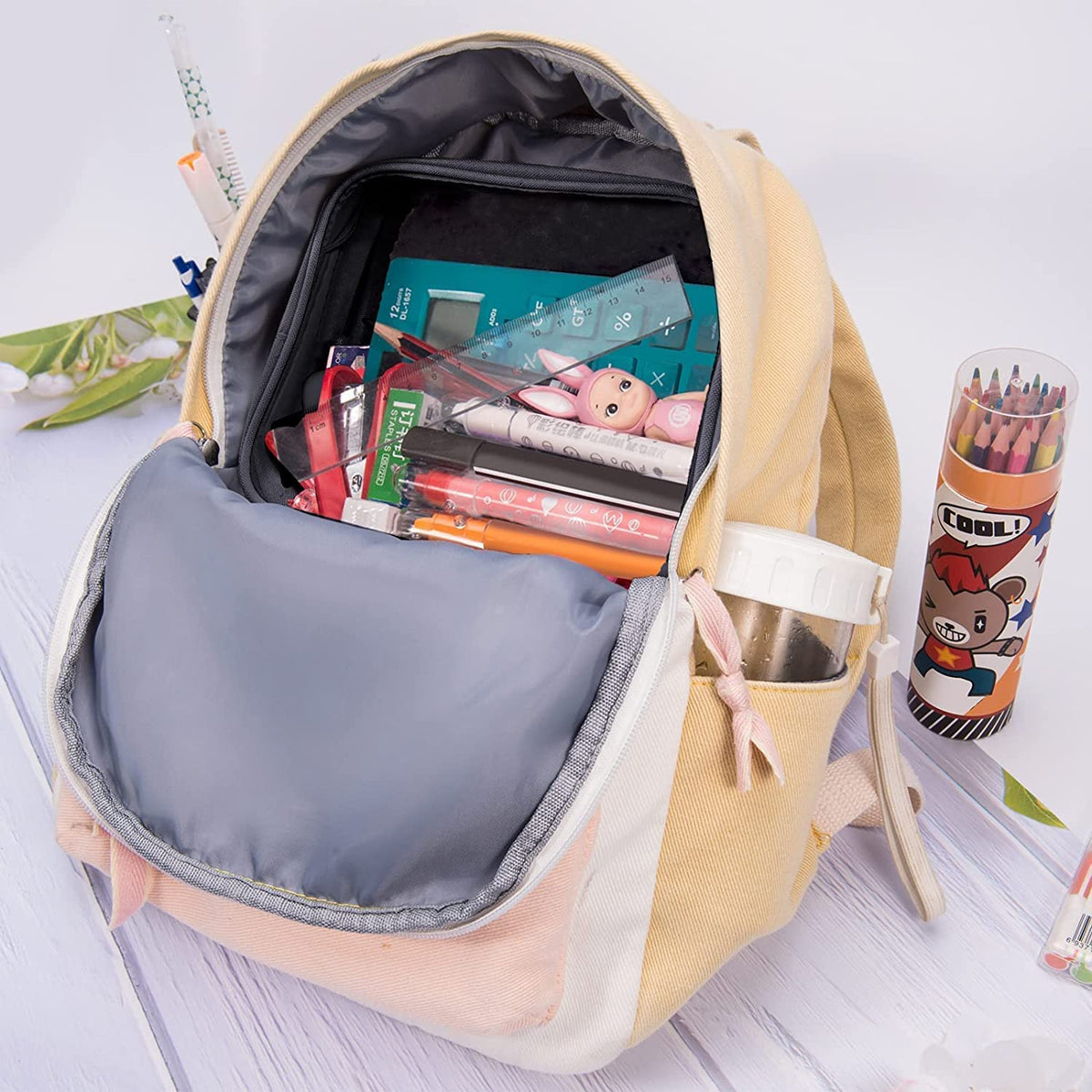 Lermende Toiletry Bag 2 Pack,Big Capacity Marker Bag For Kids Girl,Clear Pencil Pouch Marker Case