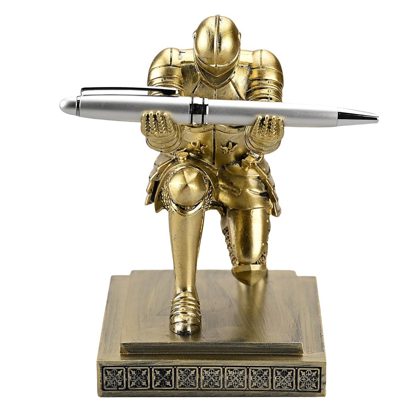 Amoysanli Knight Pen Holder Desk Organizers and Accessories as Gift Copper
